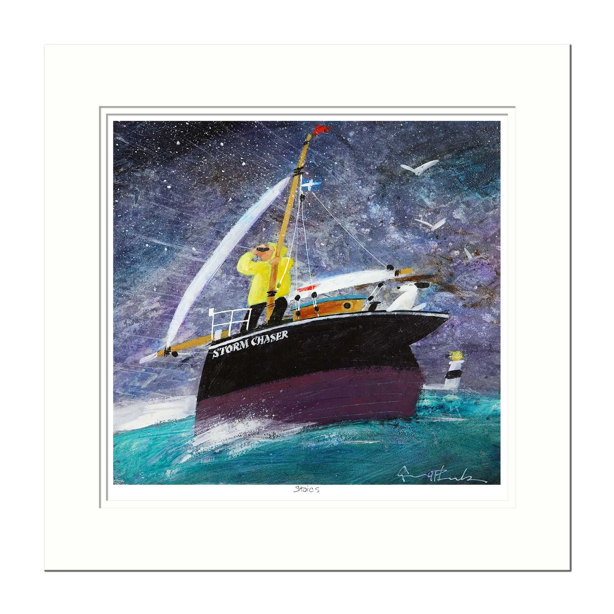Mounted Prints*Whistlefish Stoics Mounted Print