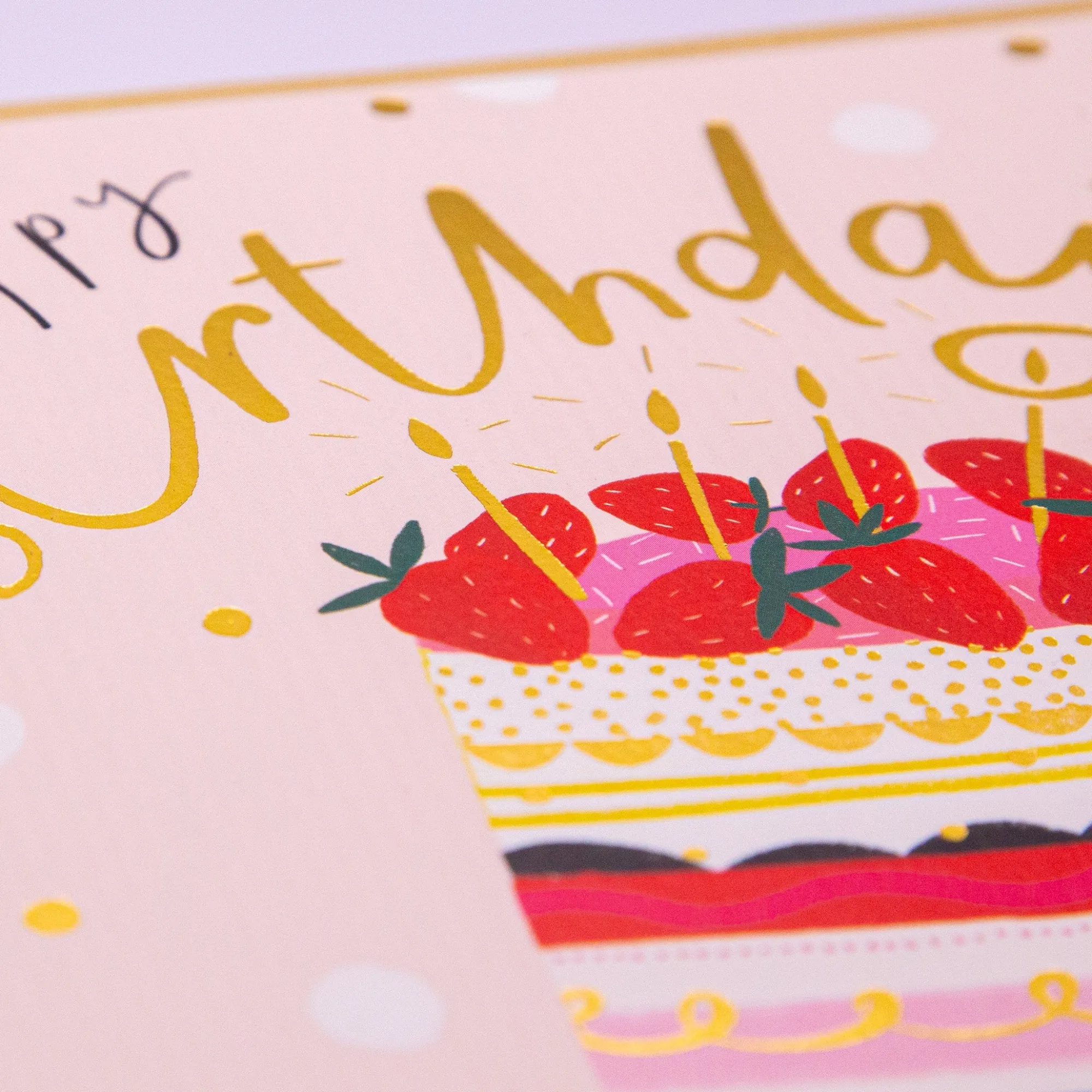 Birthday|For Her*Whistlefish Strawberry Cake Birthday Card