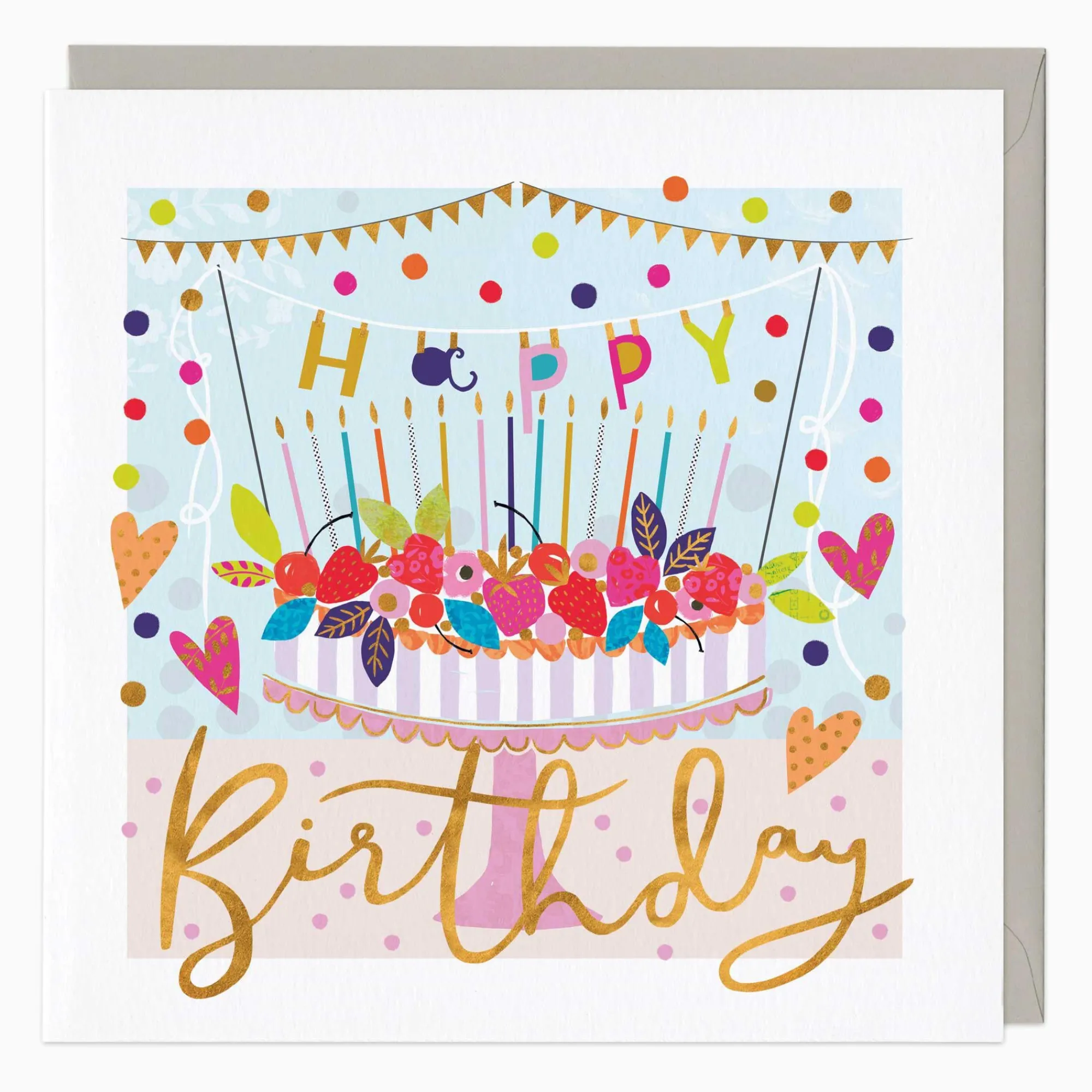 Birthday|For Her*Whistlefish Strawberry Flan Birthday Card