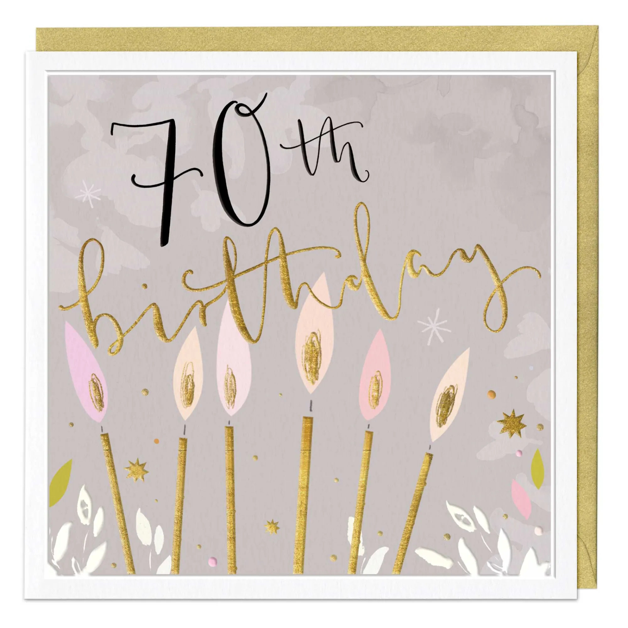 Birthday|Birthday*Whistlefish Stylish 70th Luxury Birthday Card