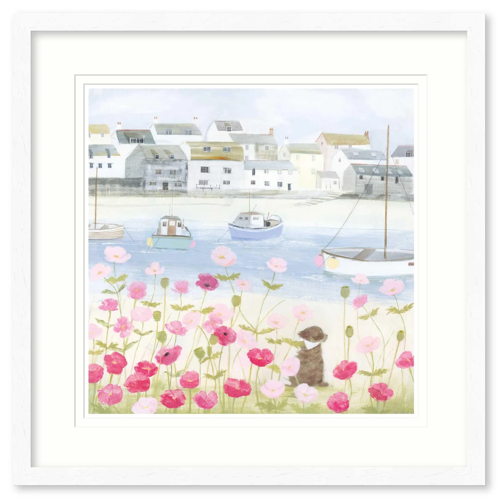 Floral & Flowers|Coastal Scenes*Whistlefish Summer Breeze Framed Print