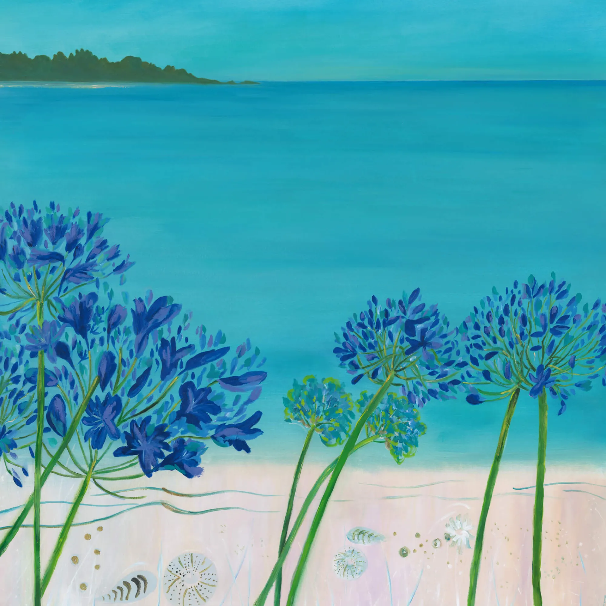 Unframed Prints*Whistlefish Summer Heat Perranuthnoe Art Print