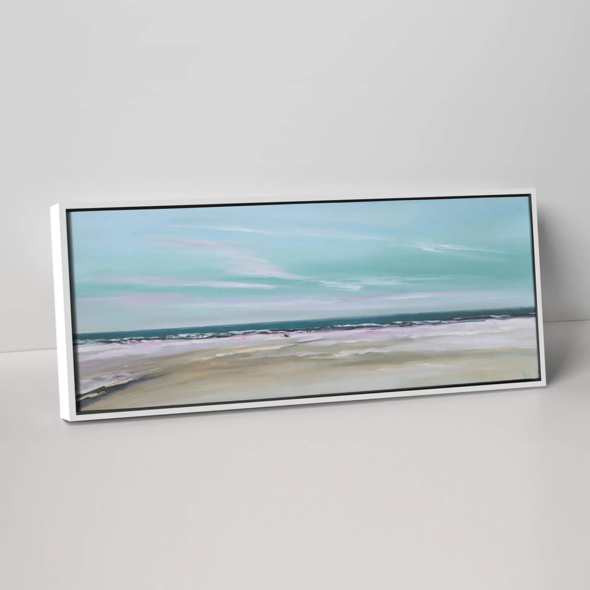 Coastal Scenes|Framed Canvas*Whistlefish Summer Surf Framed Canvas