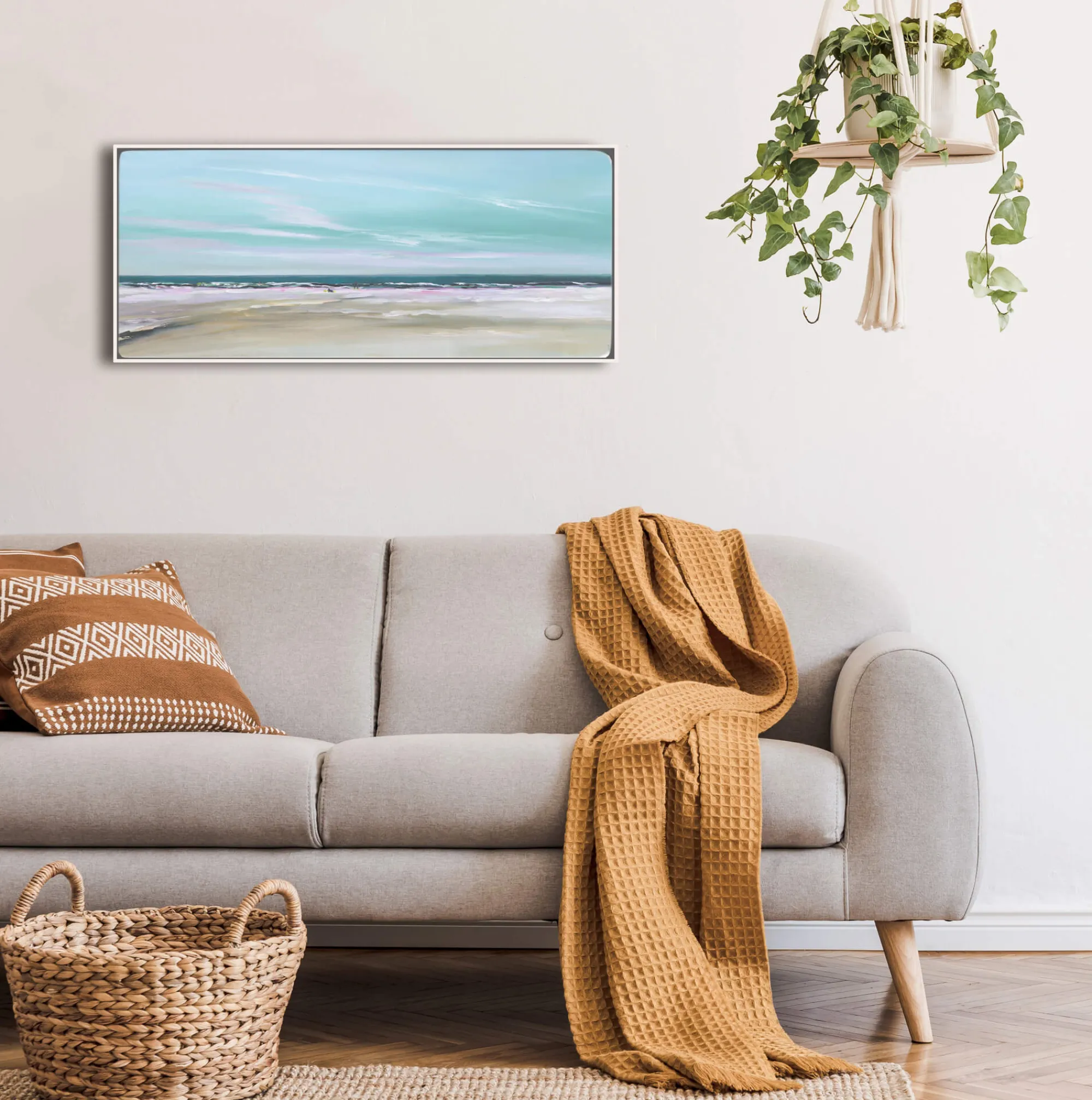 Coastal Scenes|Framed Canvas*Whistlefish Summer Surf Framed Canvas