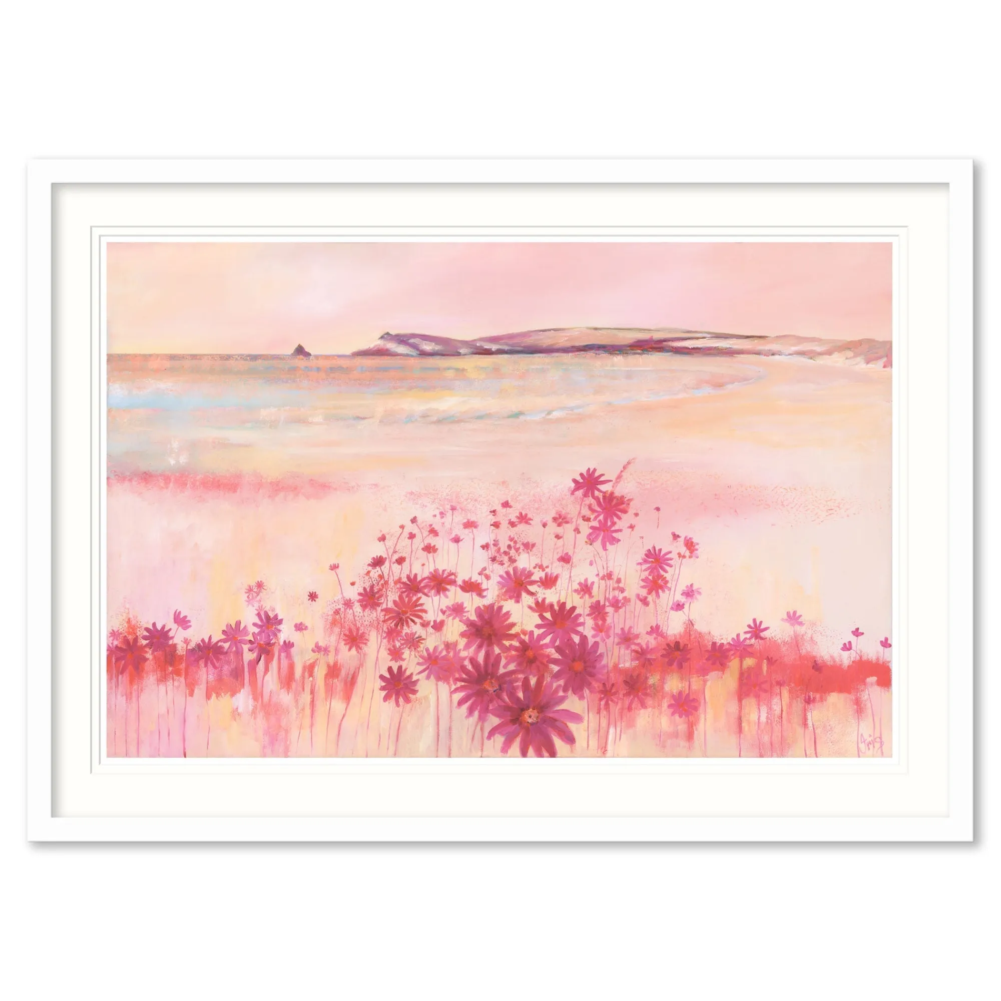 Cornwall|Floral & Flowers*Whistlefish Summers End Large Framed Print