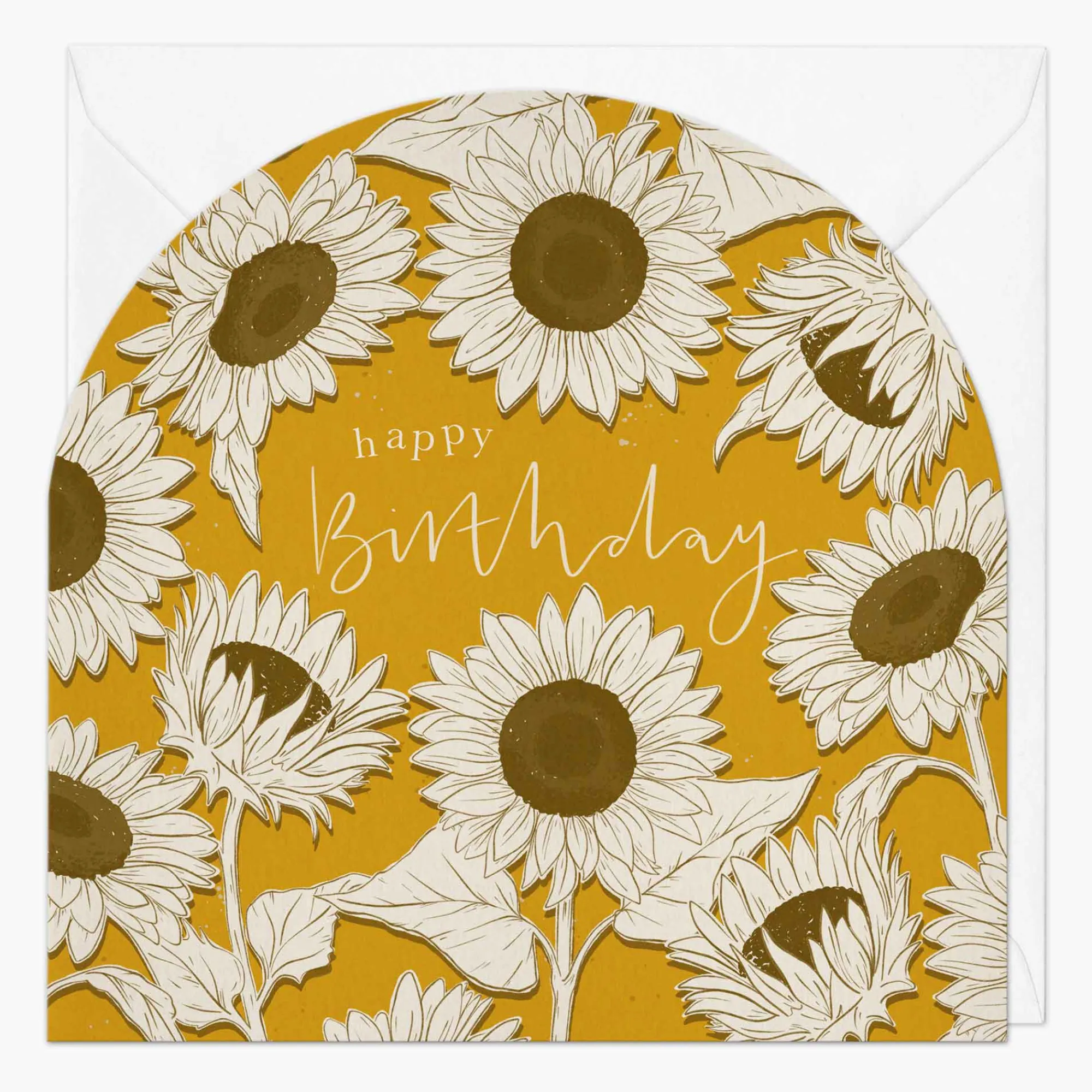 Birthday|For Her*Whistlefish Sunflower Birthday Arch Card