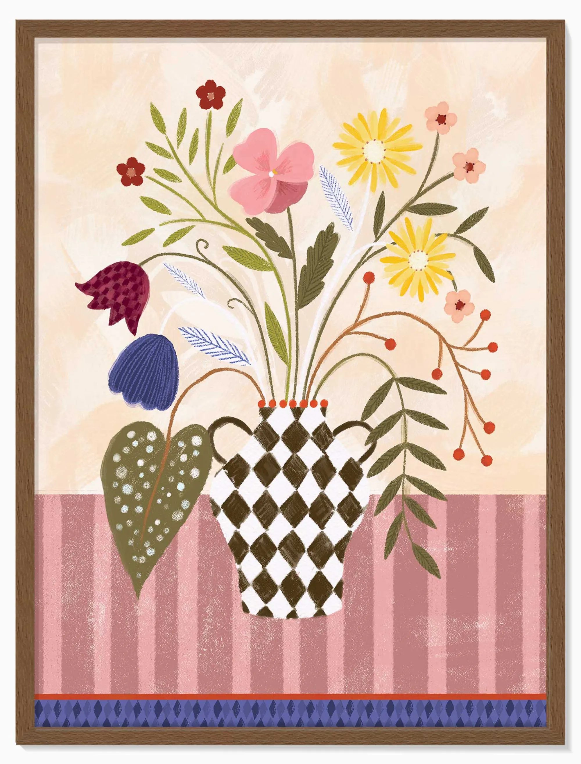 Floral & Flowers|Featured Artwork*Whistlefish Sunflower Blooms Framed Print