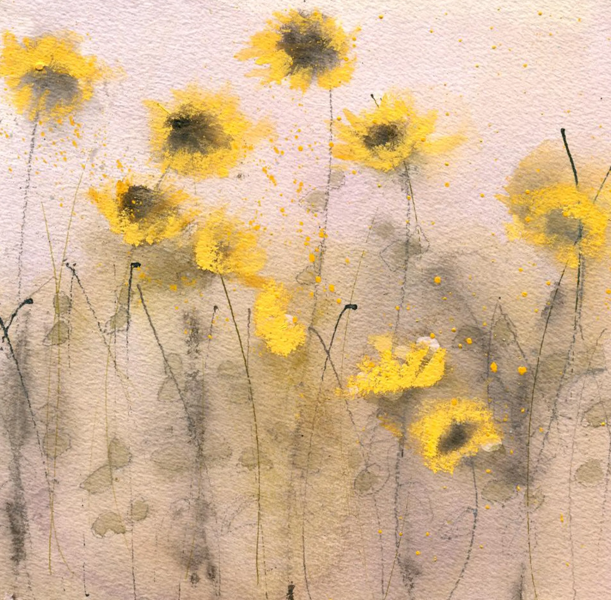 Unframed Prints*Whistlefish Sunflowers Art Print