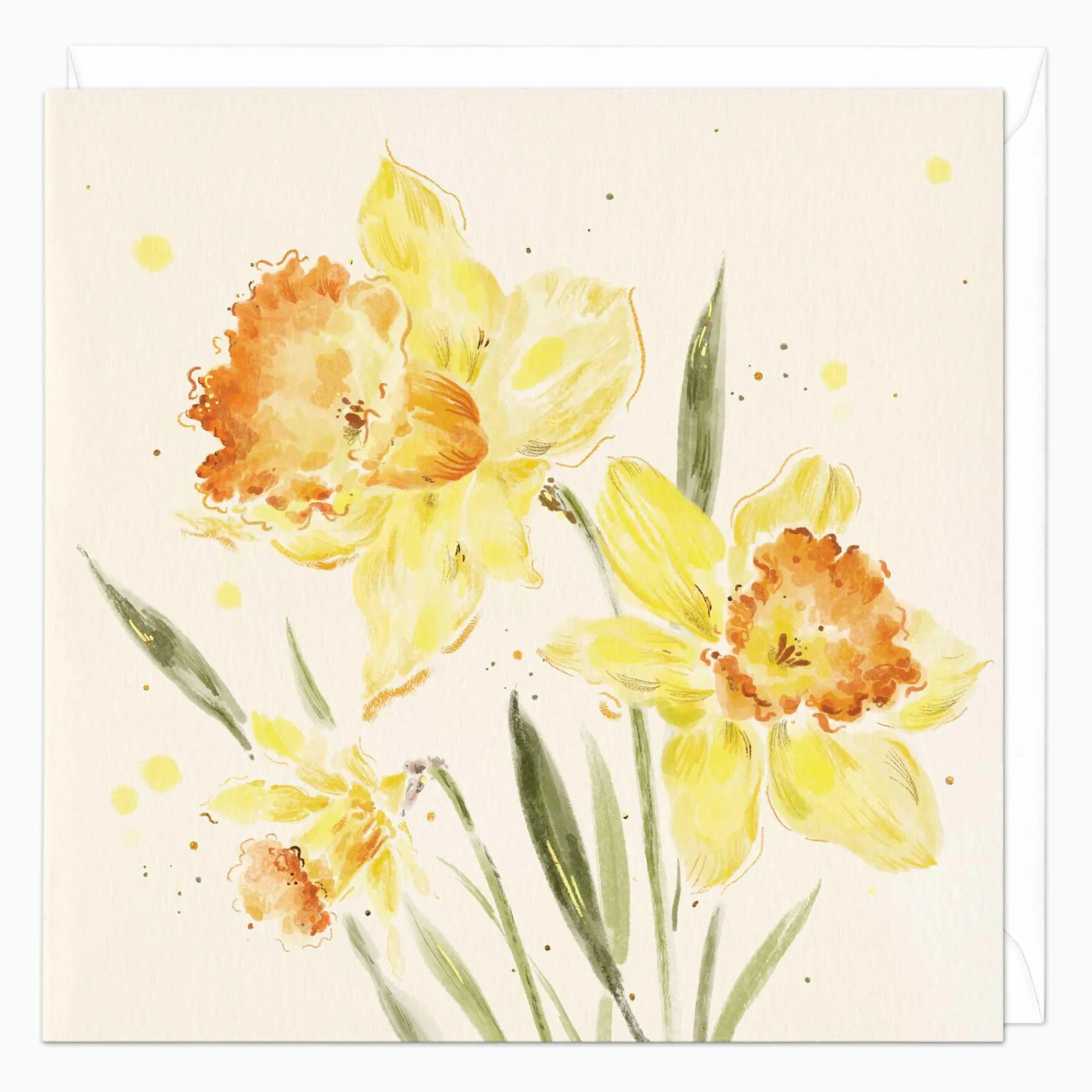Easter*Whistlefish Sunlit Daffodils Art Card