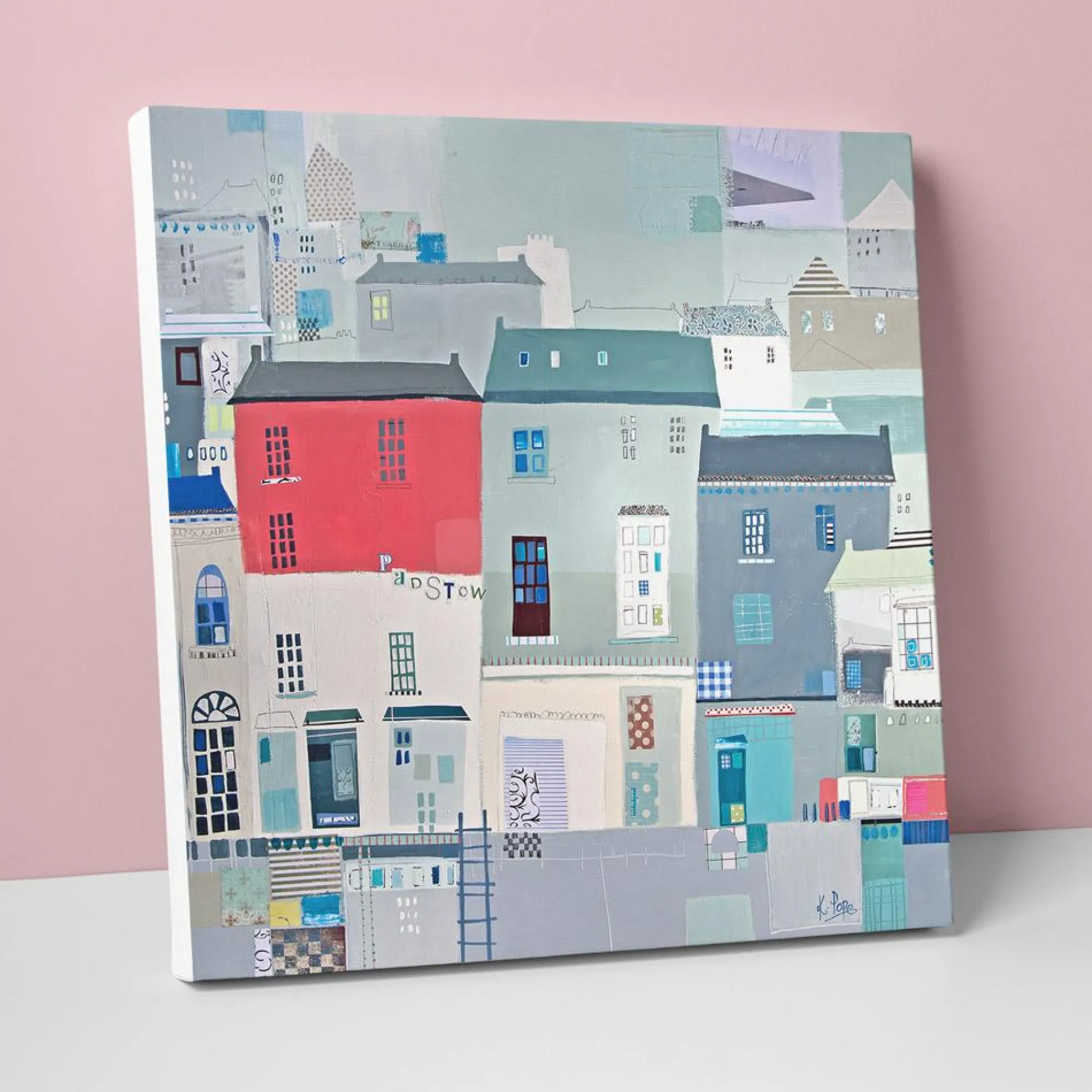 Padstow|Cornwall*Whistlefish Sunny Padstow Canvas