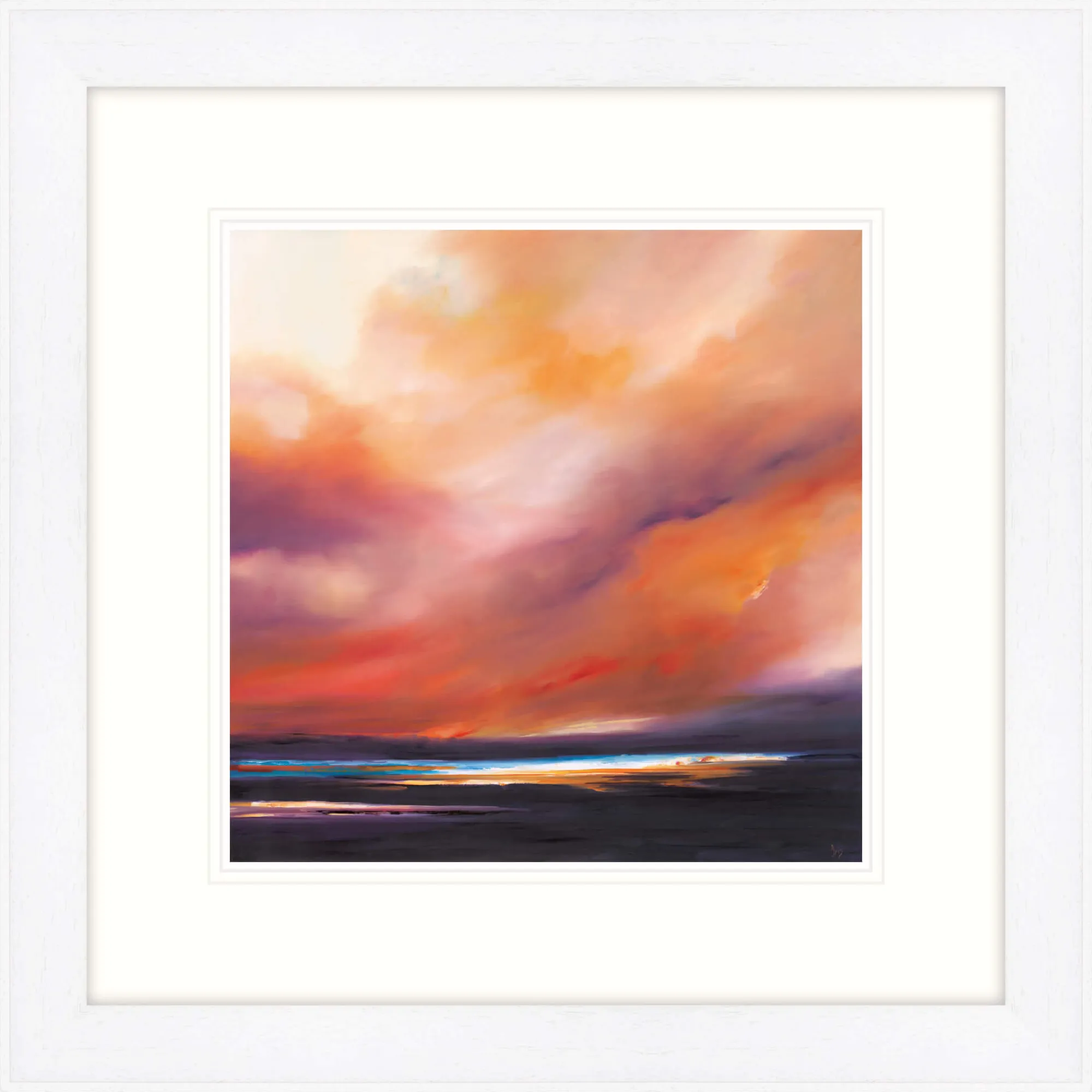Coastal Scenes|Framed Prints*Whistlefish Sunset Fire Framed Print