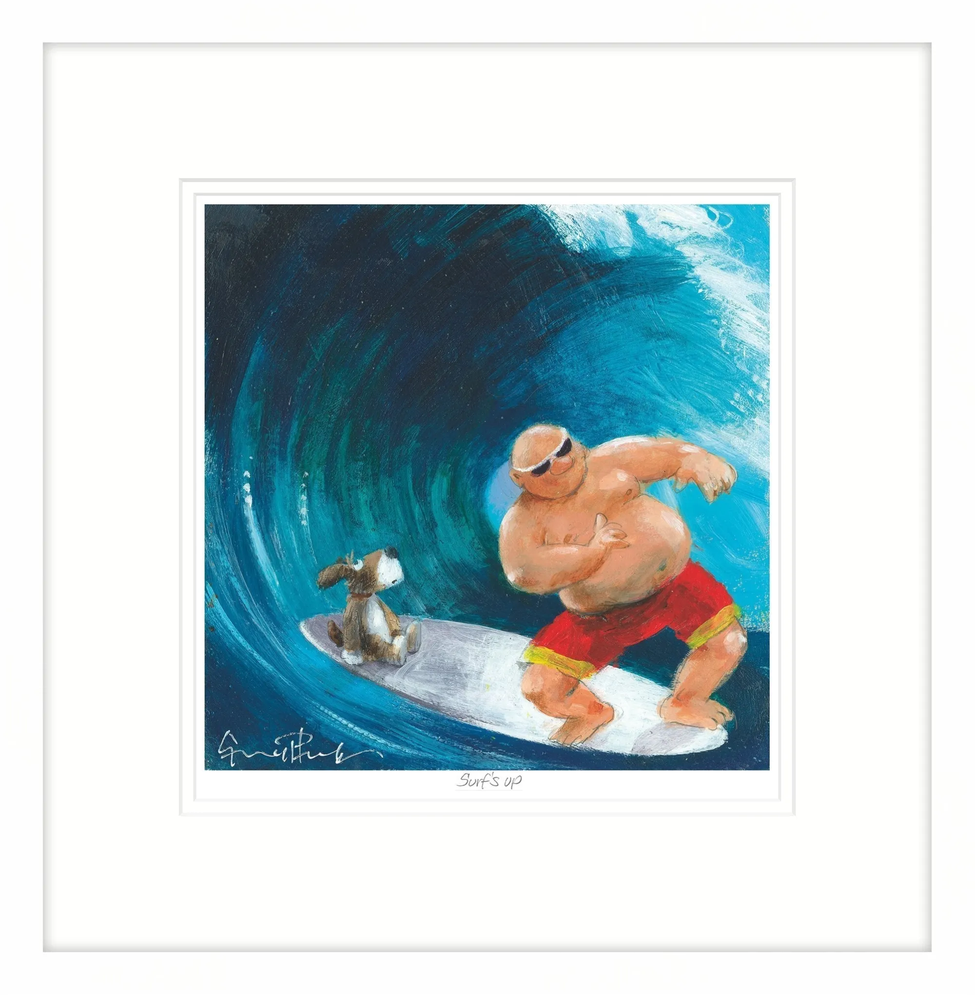Framed Prints*Whistlefish Surf's Up Framed Print