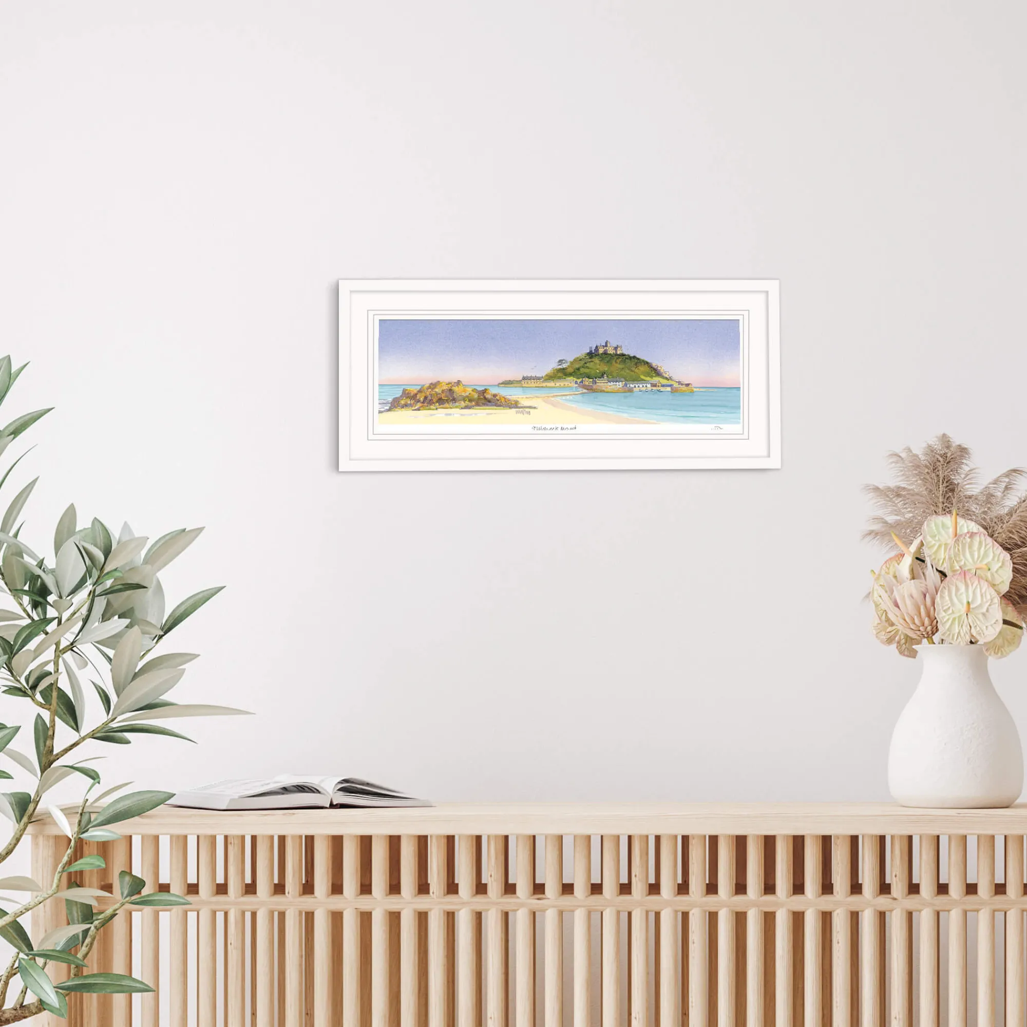 Cornwall|Framed Prints*Whistlefish Sweeping St Michael's Mount Framed Print