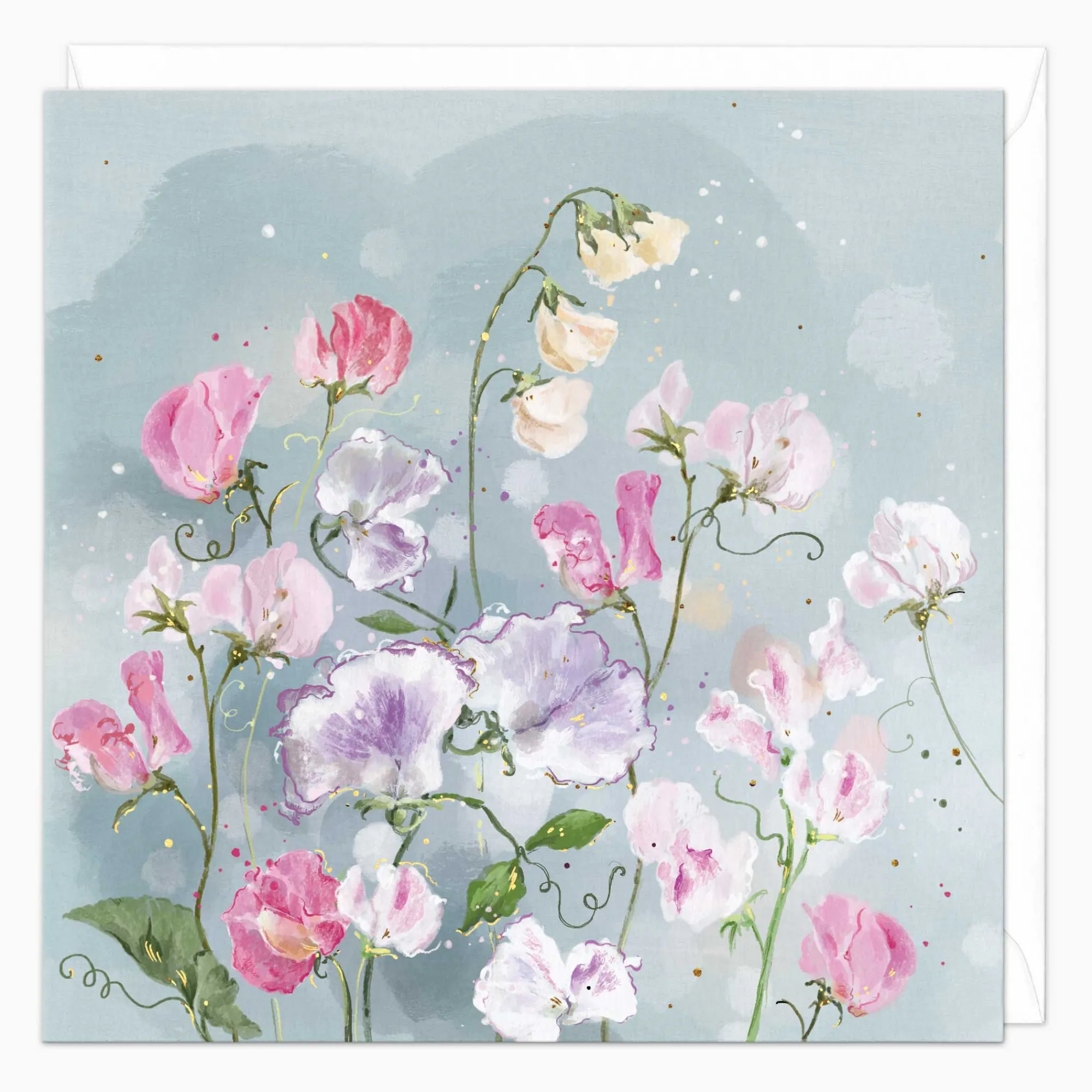 Mother's Day*Whistlefish Sweet Peas Art Card