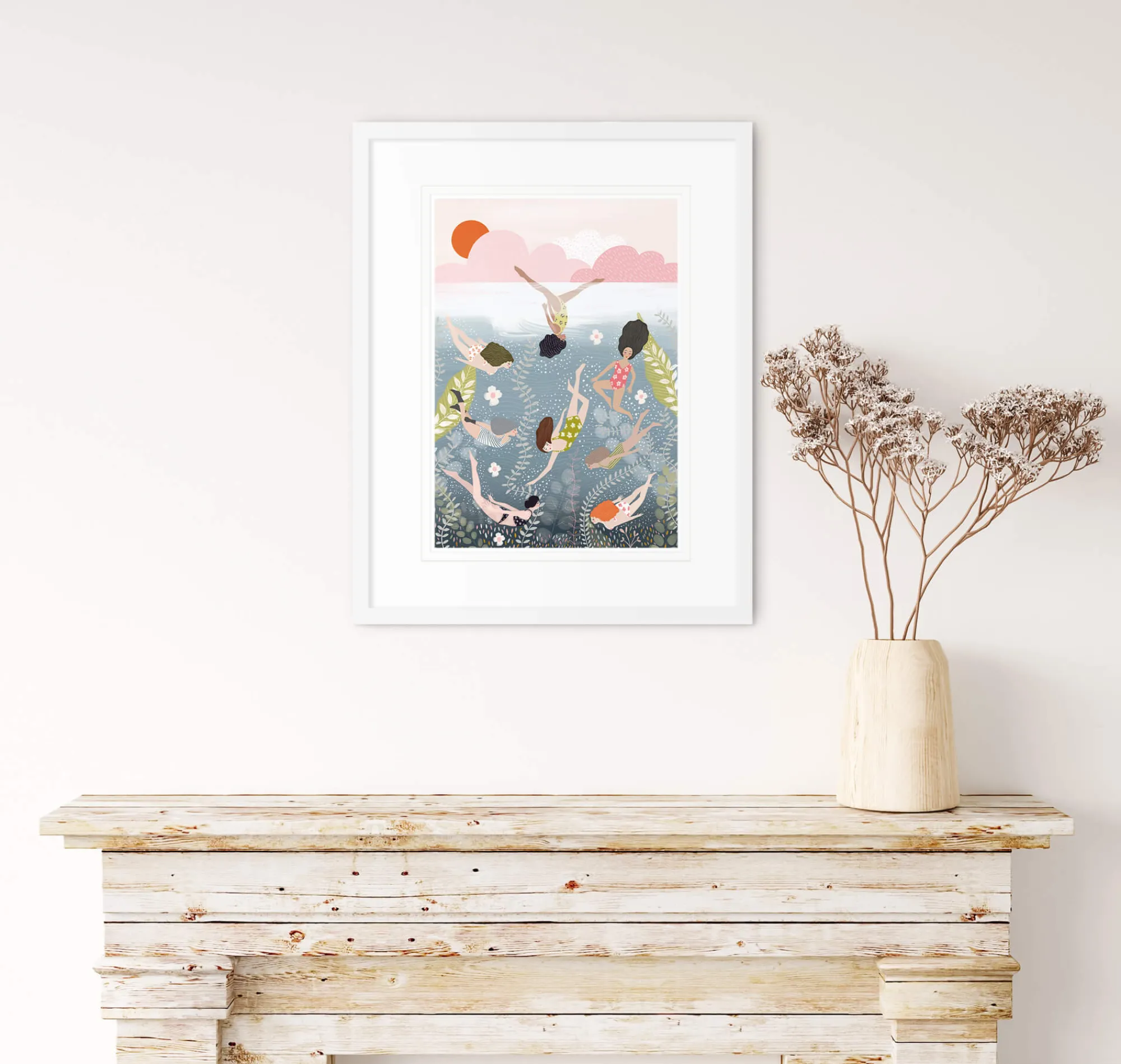 Unframed Prints*Whistlefish Swim Free Small Art Print