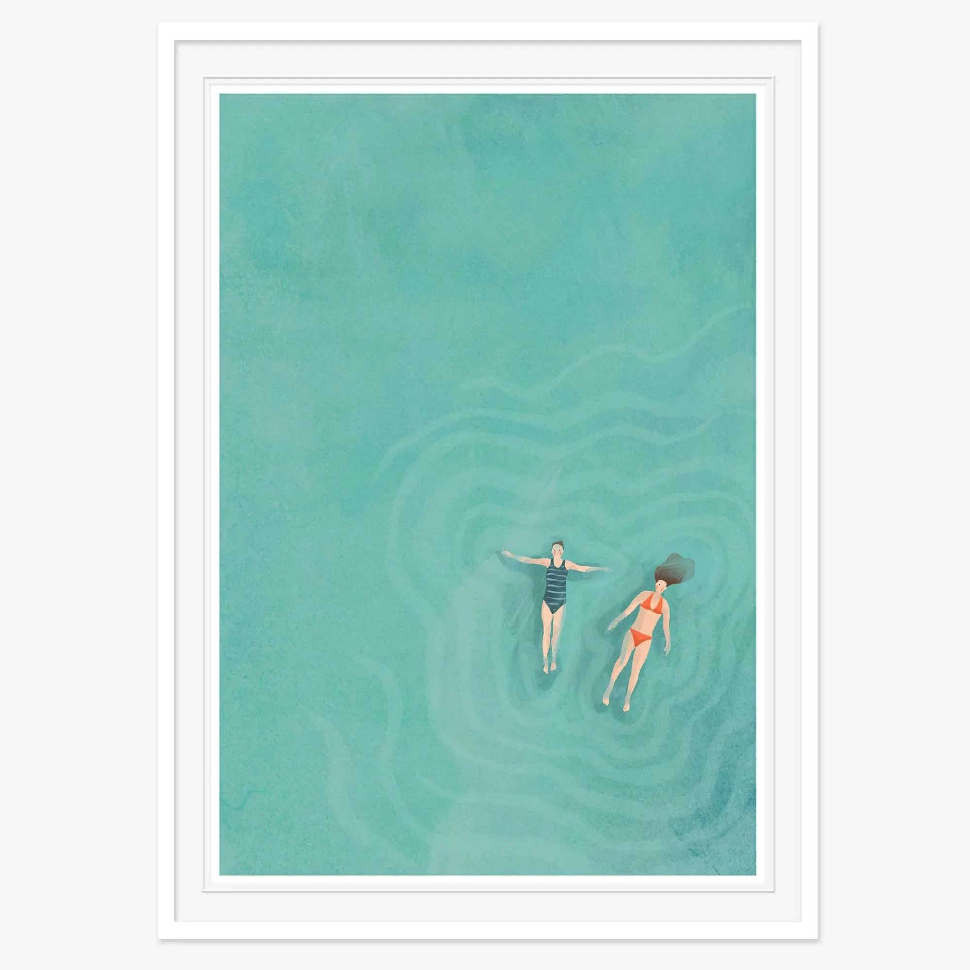 Coastal Scenes|Framed Prints*Whistlefish Swimmers Small Framed Print