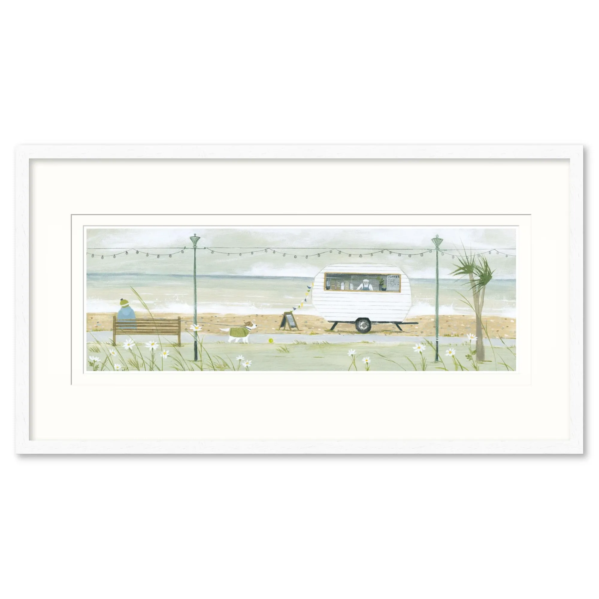 Floral & Flowers|Coastal Scenes*Whistlefish Takeaway Coffee Framed Print