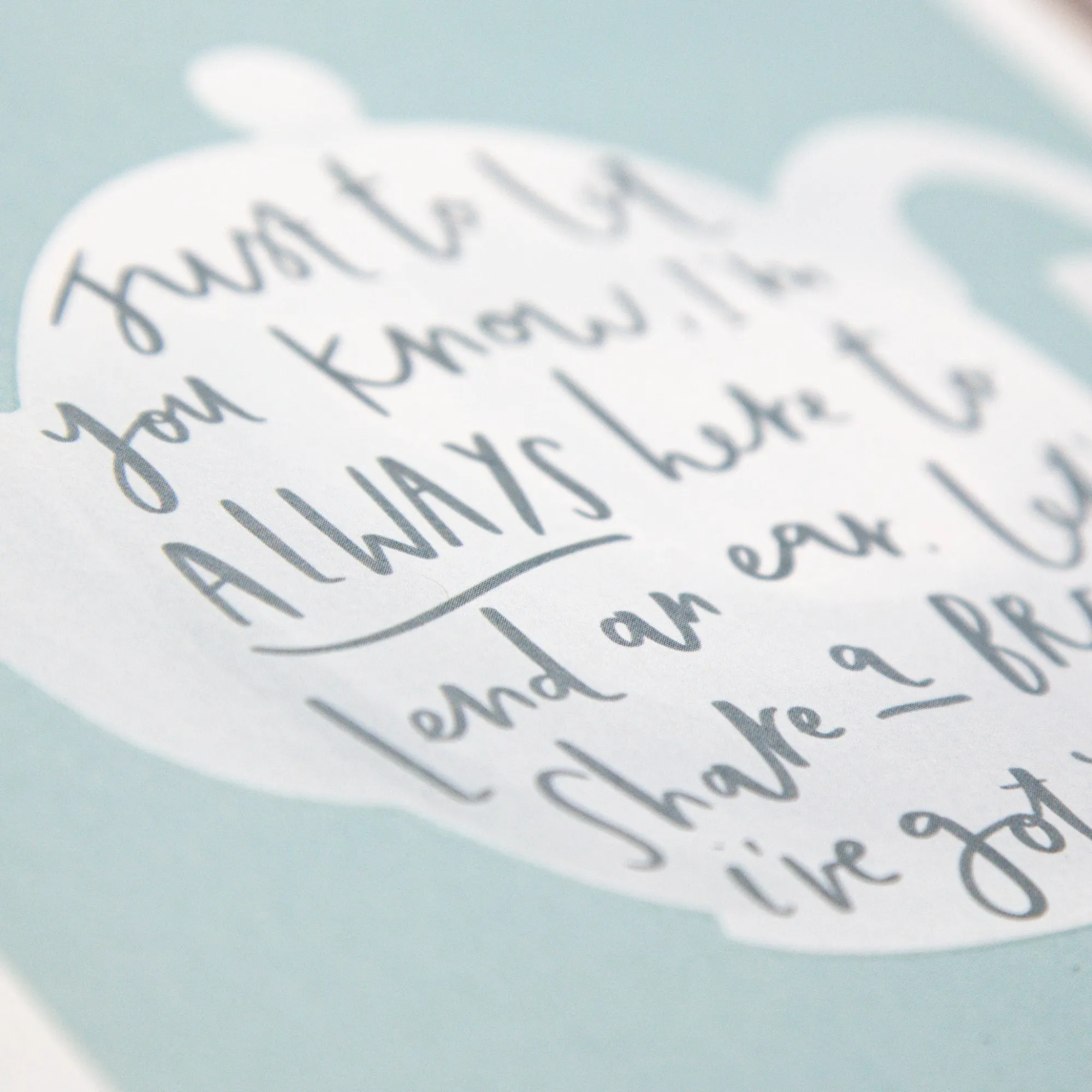 Just To Say*Whistlefish Teapot Here To Listen Card