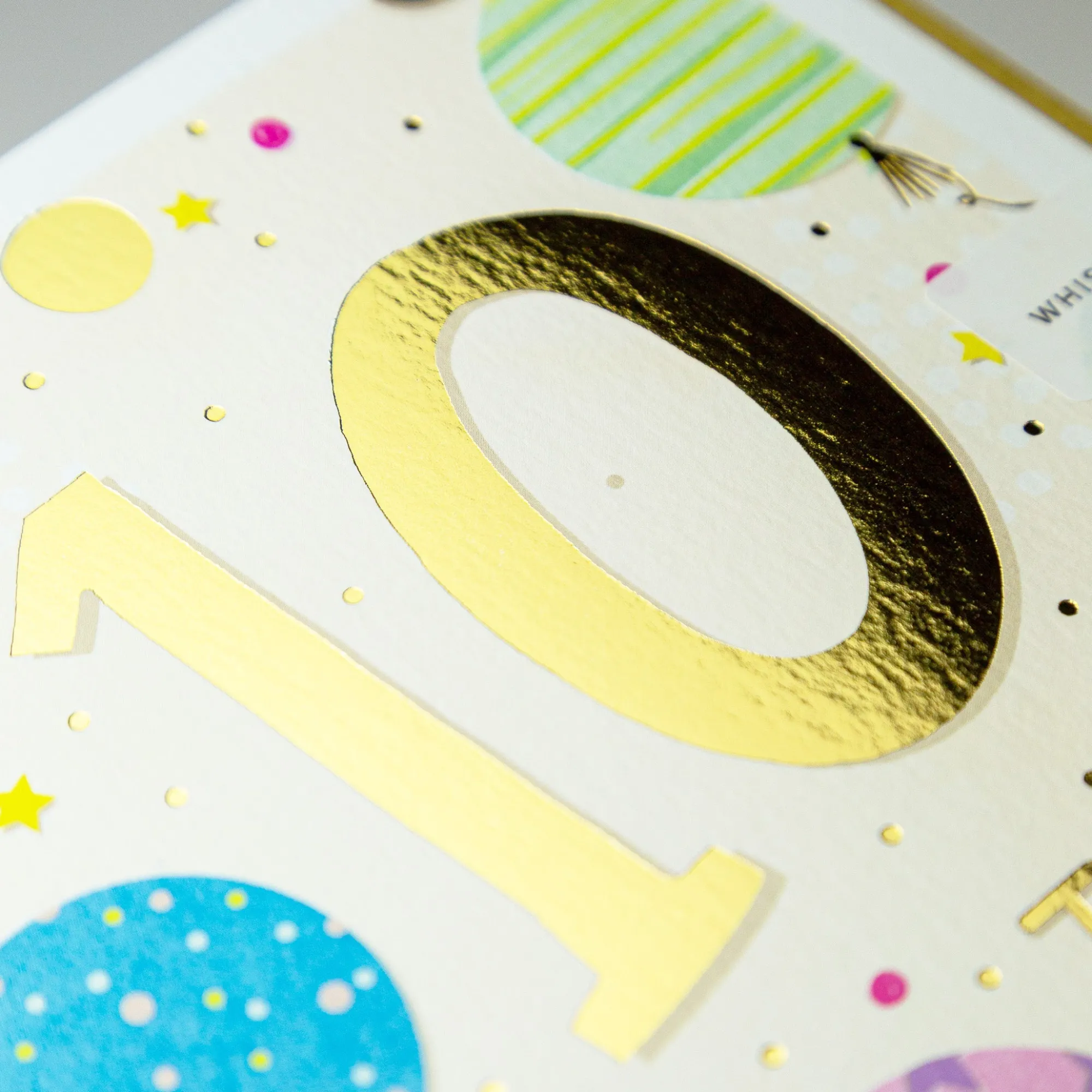 Birthday|For Children*Whistlefish 10th Balloon Birthday Card
