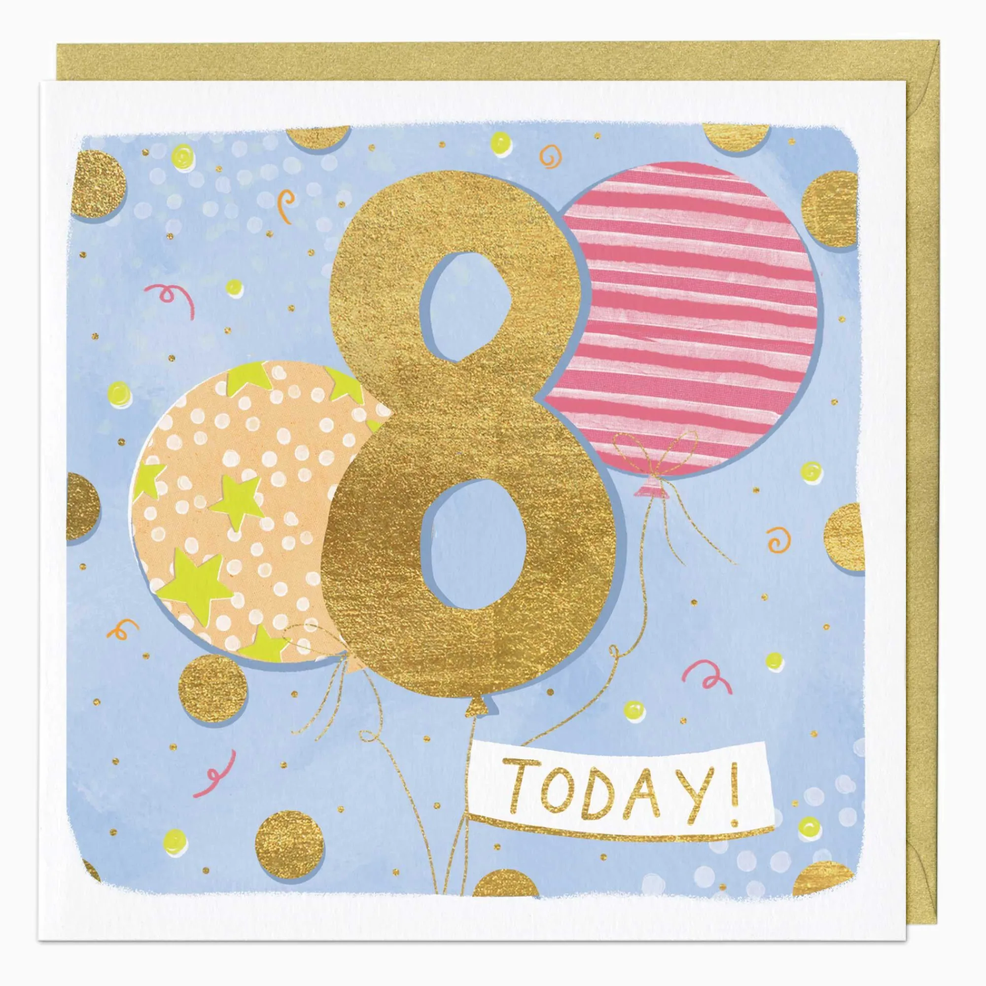 Birthday|By Age*Whistlefish 8th Balloon Birthday Card