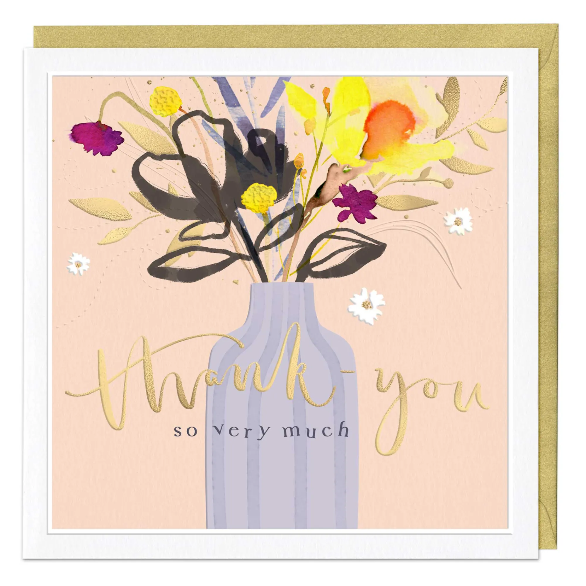 Thank You|Just To Say*Whistlefish Thank You Luxury Flowers Card