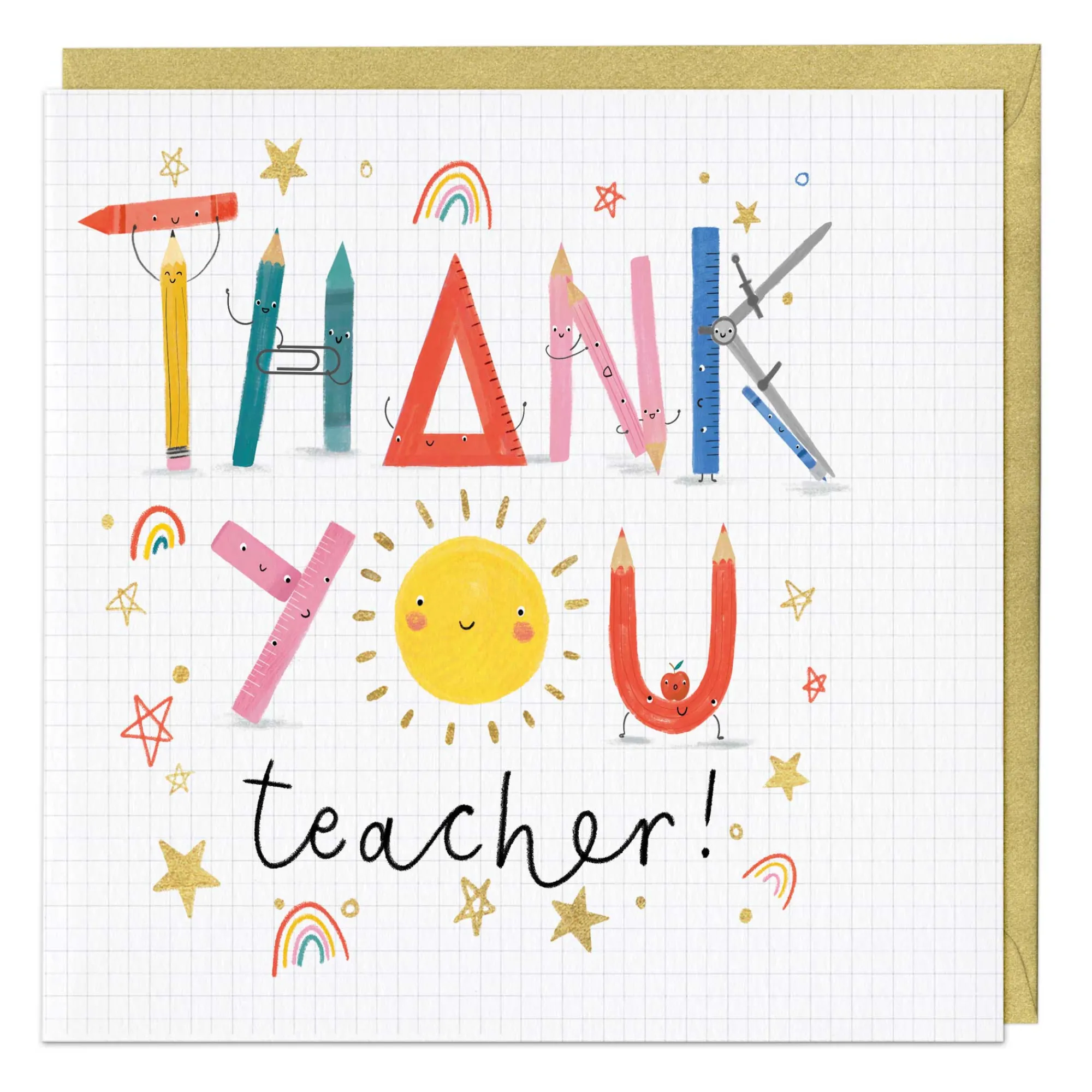 Thank You*Whistlefish Thank You, Teacher Card