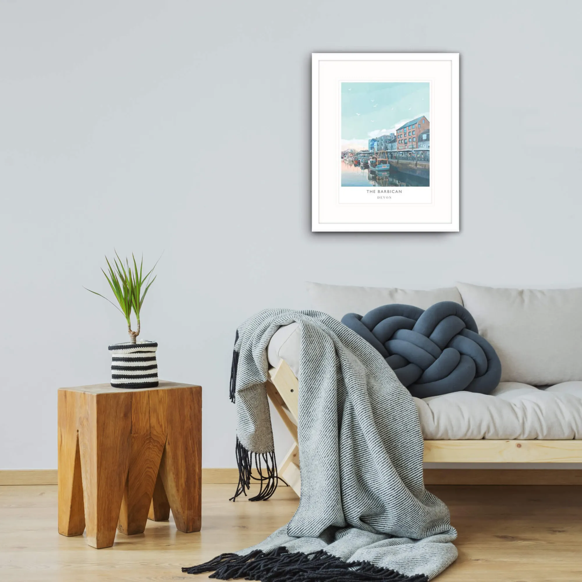 Devon|Travel*Whistlefish The Barbican Framed Print