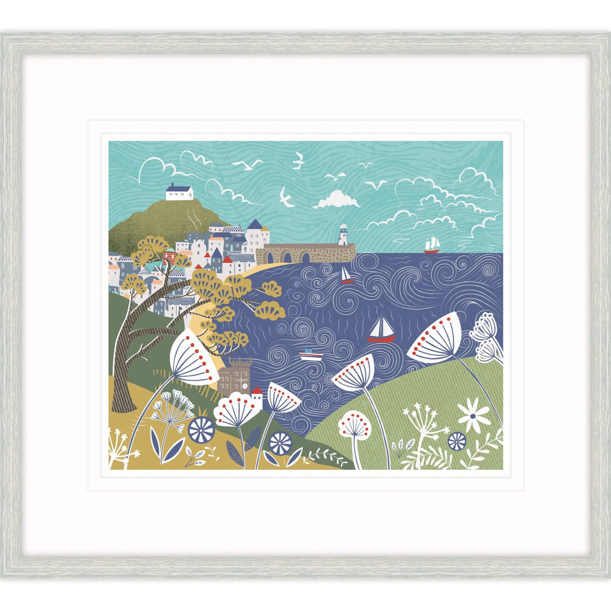 St Ives|Cornwall*Whistlefish The Bay St Ives Large Framed Print