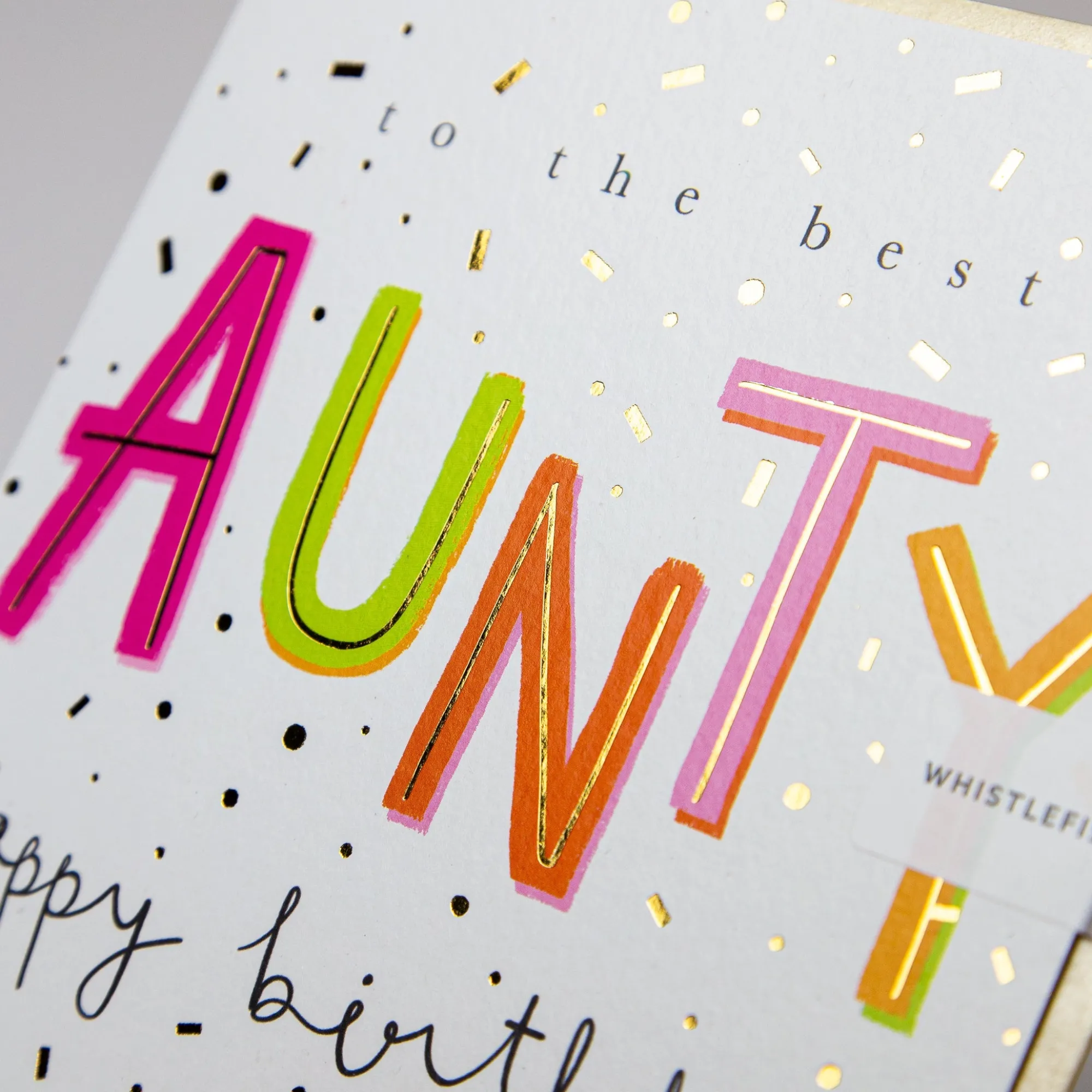 Birthday|For Relatives*Whistlefish The Best Aunty Birthday Card