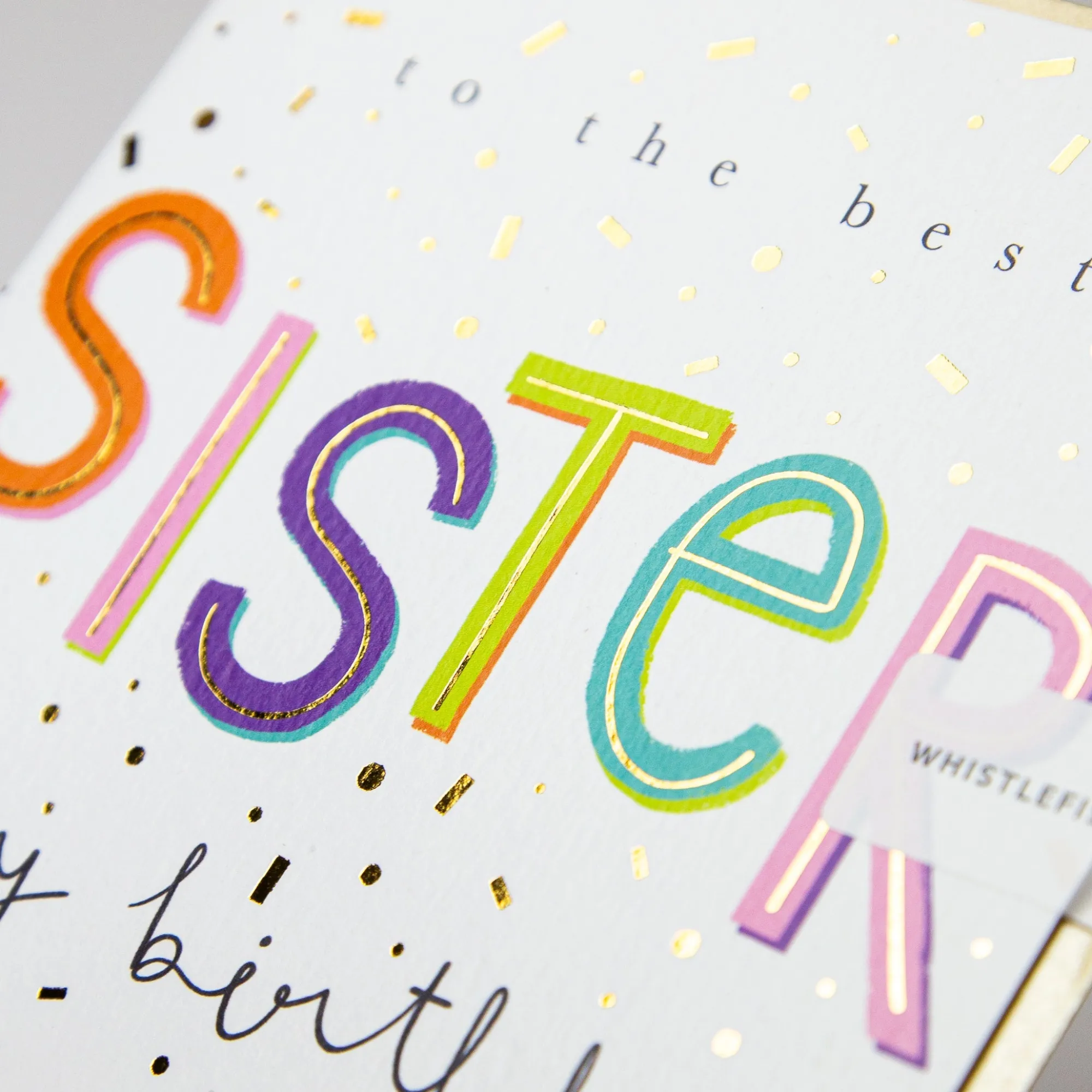 Birthday|For Relatives*Whistlefish The Best Sister Birthday Card