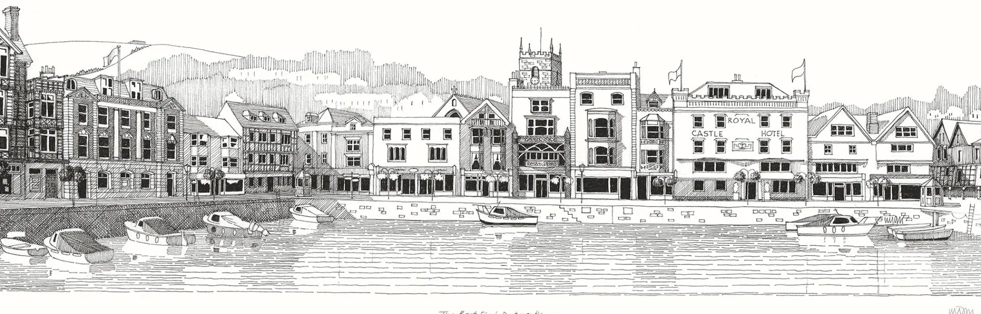 Unframed Prints*Whistlefish The Boat Float Dartmouth Print