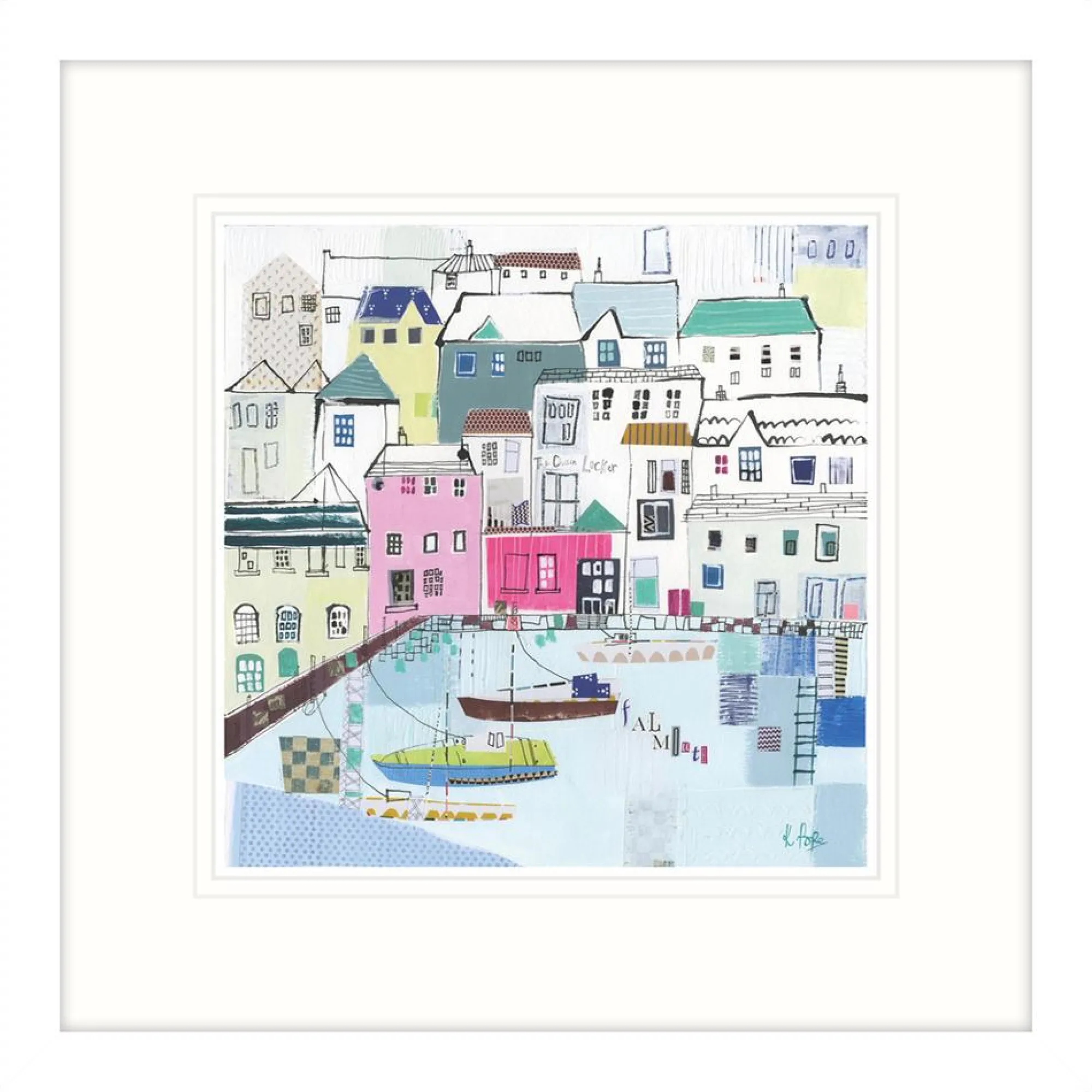 Falmouth|Cornwall*Whistlefish The Chain Locker Framed Print