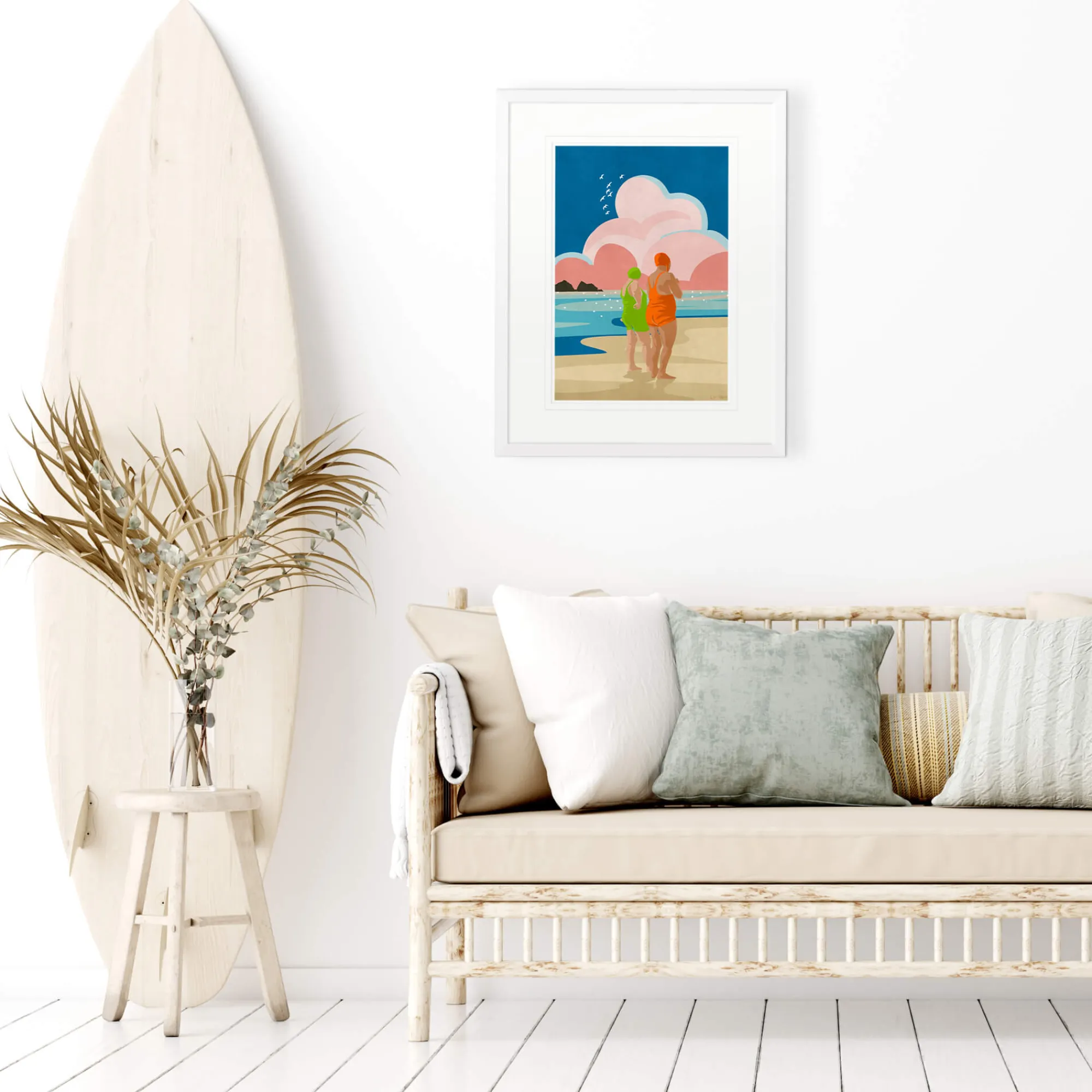 Coastal Scenes|Framed Prints*Whistlefish The Gulls Medium Framed Print
