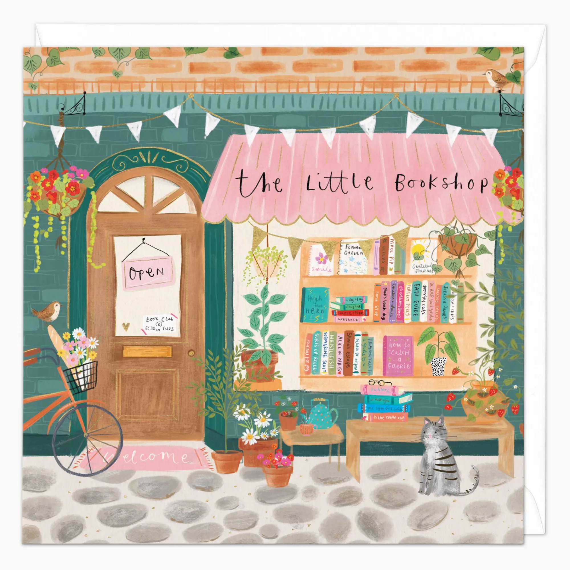 Mother's Day*Whistlefish The Little Bookshop Art Card