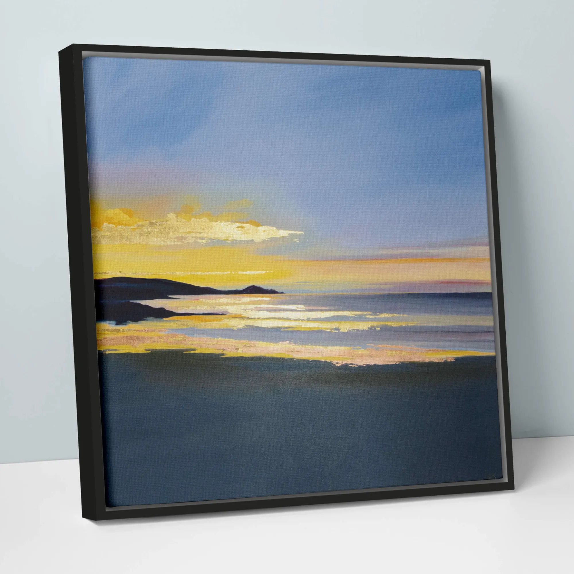 Cornwall|Coastal Scenes*Whistlefish The Sands Of Perranuthnoe Framed Canvas