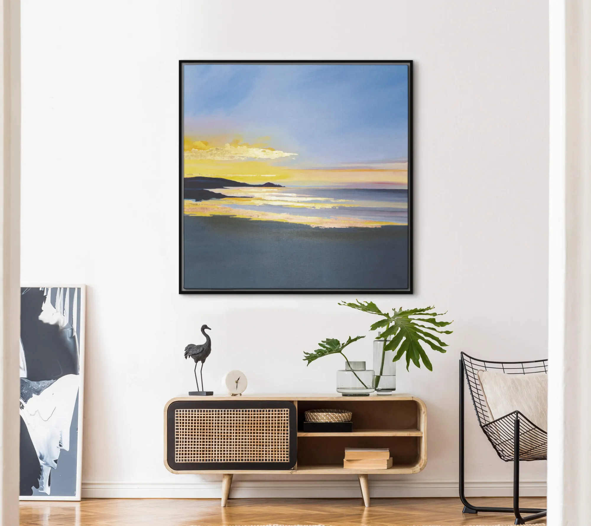 Cornwall|Coastal Scenes*Whistlefish The Sands Of Perranuthnoe Framed Canvas