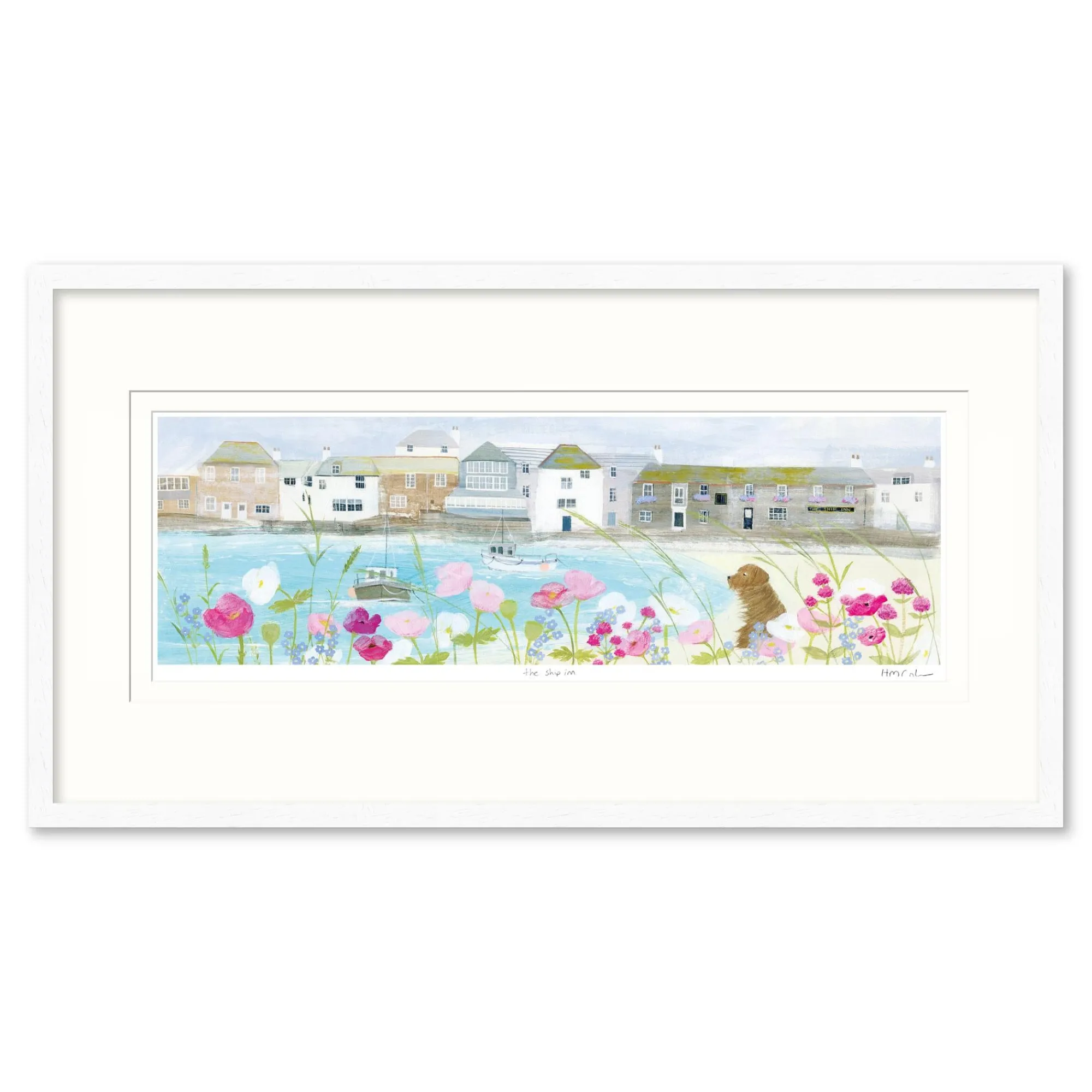 Floral & Flowers|Coastal Scenes*Whistlefish The Ship Inn Framed Print