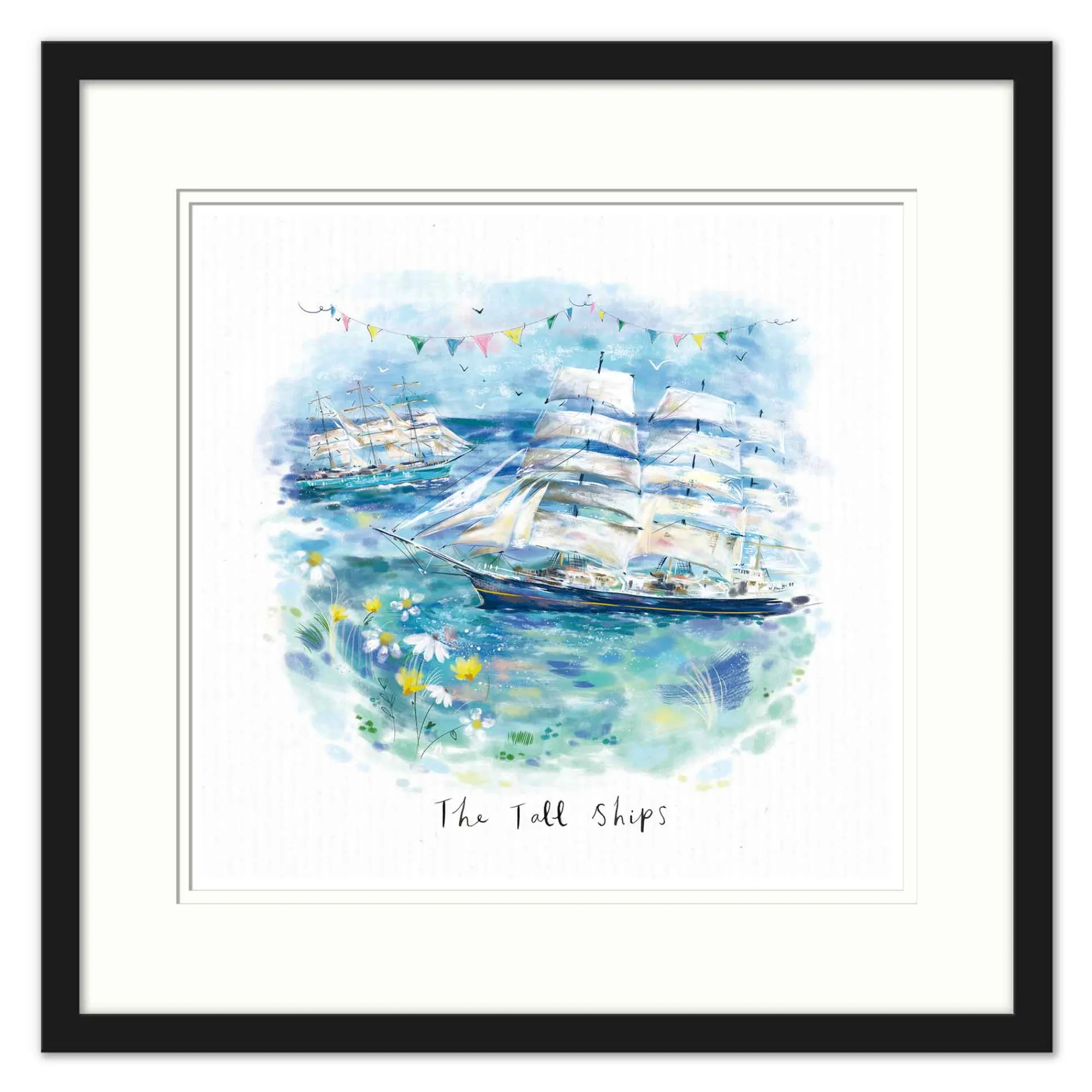 Falmouth|Cornwall*Whistlefish The Tall Ships Small Framed Print
