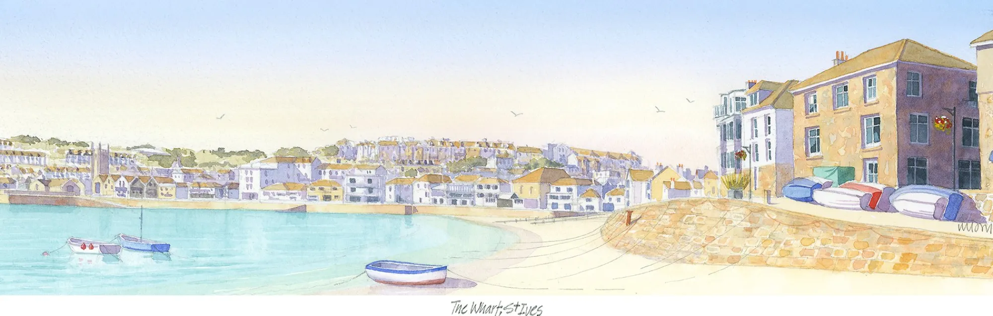 Unframed Prints*Whistlefish The Wharf St Ives Art Print