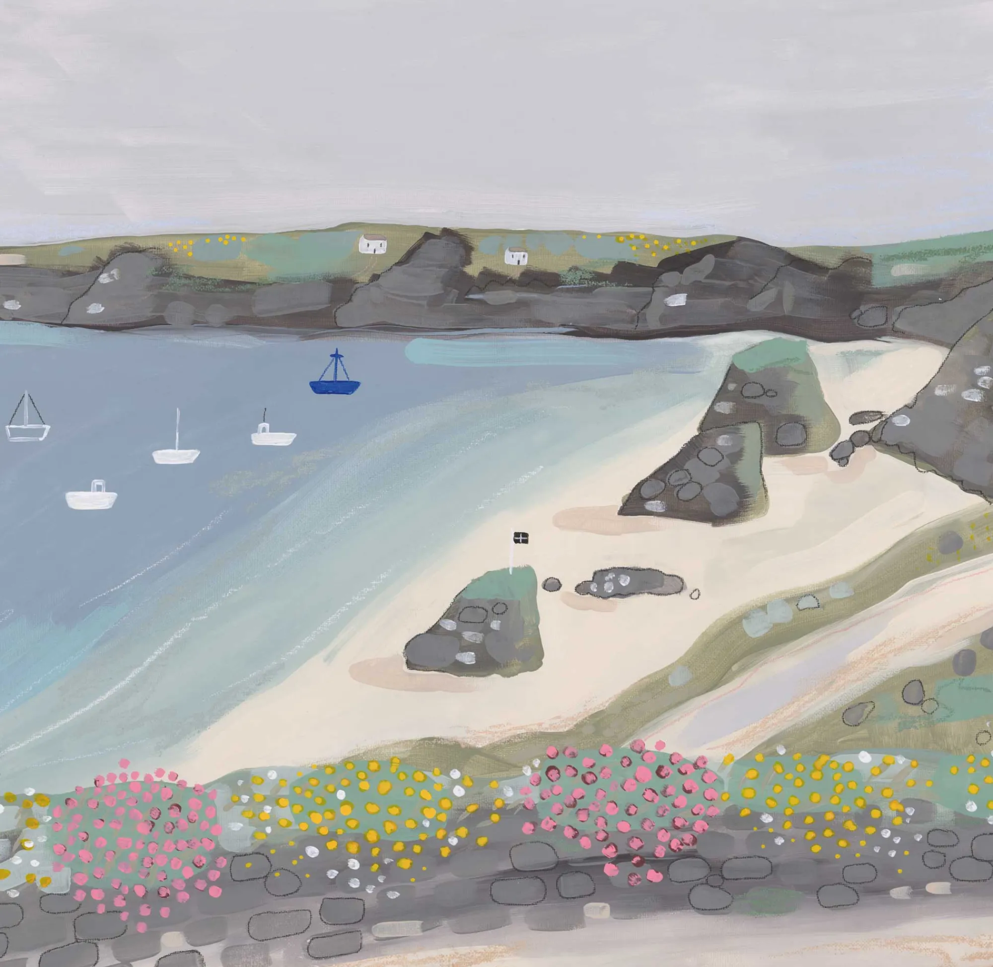 Unframed Prints*Whistlefish Three Rocks Med Art Print