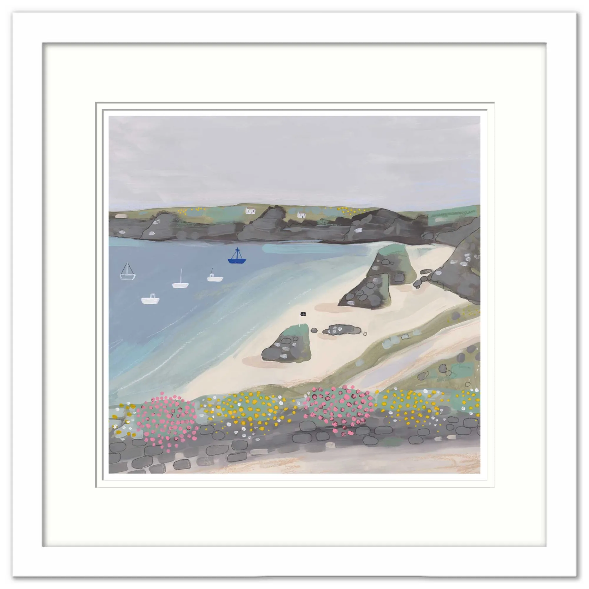 Coastal Scenes|Framed Prints*Whistlefish Three Rocks Med Framed Print