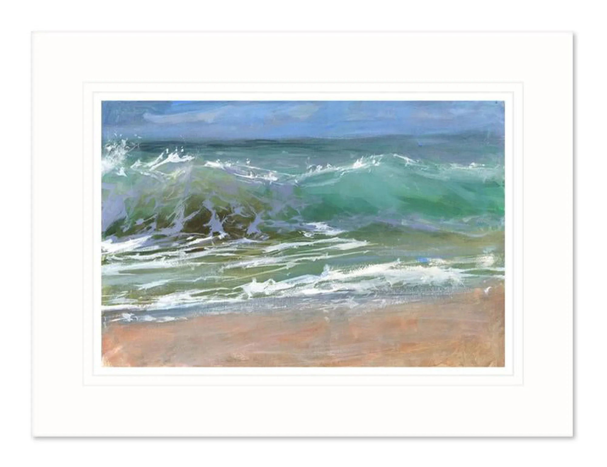 Mounted Prints*Whistlefish Through The Wave Mounted Print