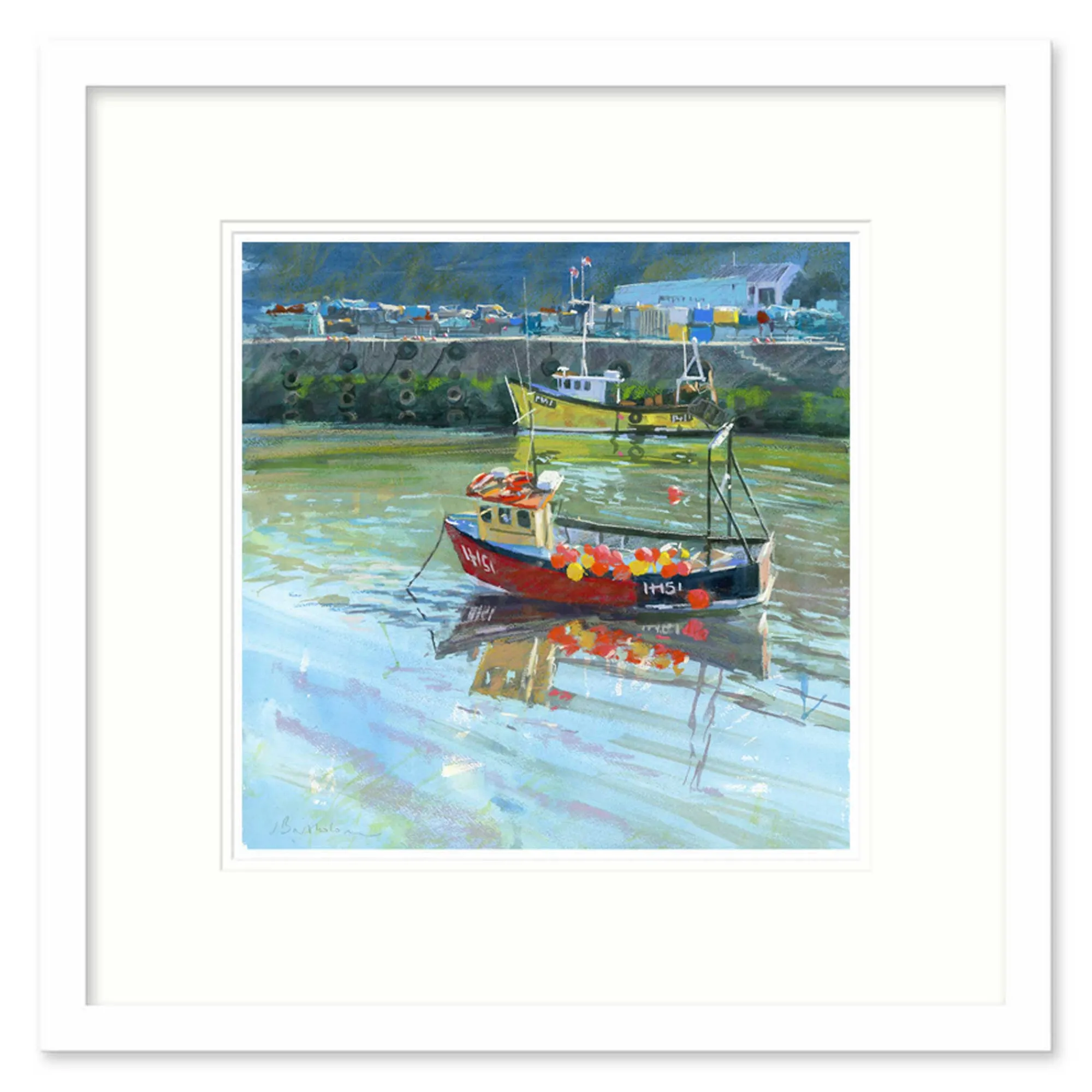 Boat & Sailing|Framed Prints*Whistlefish Tide Leaving The Harbour Mevagissey
