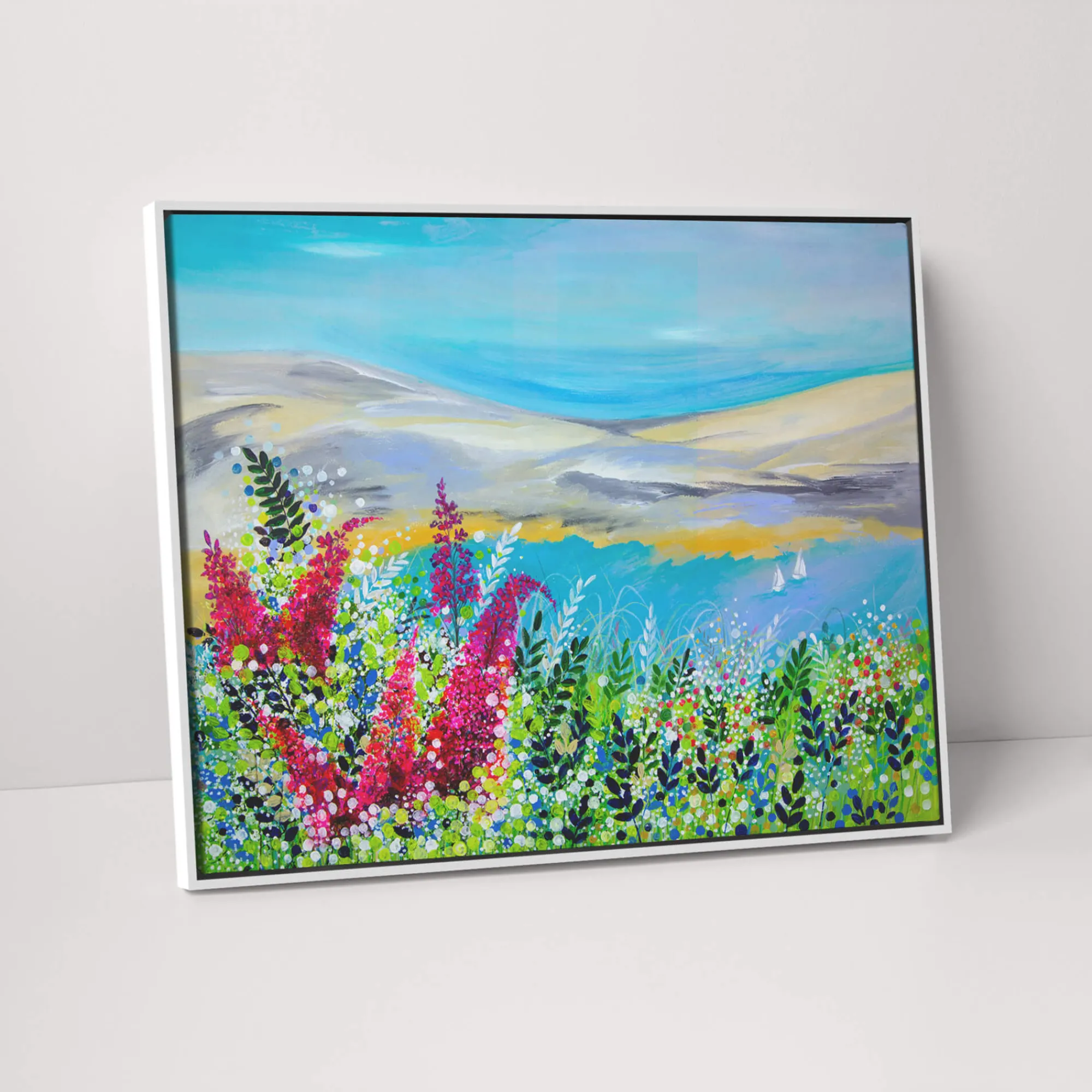 Coastal Scenes|Framed Canvas*Whistlefish To The View Beyond Framed Canvas