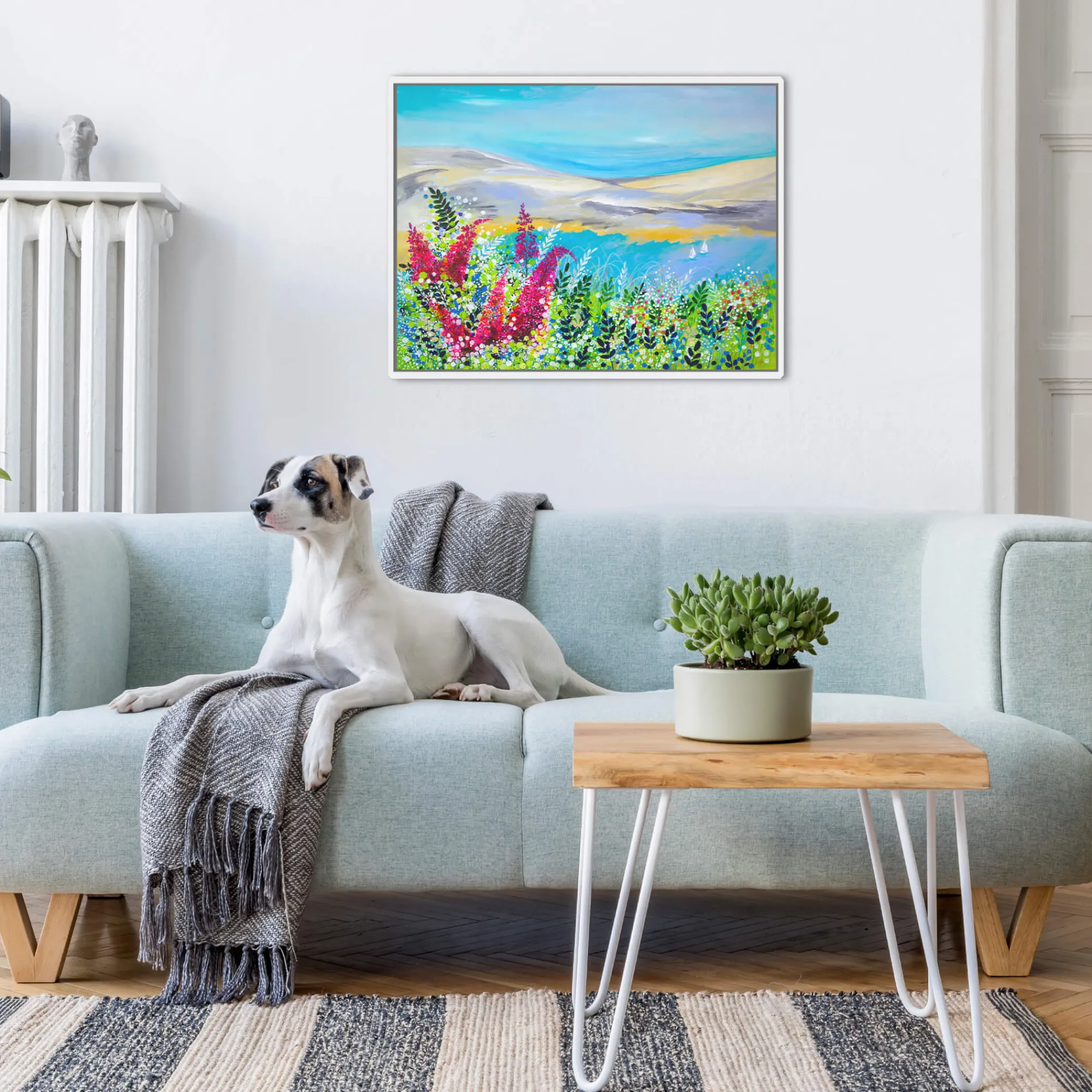 Coastal Scenes|Framed Canvas*Whistlefish To The View Beyond Framed Canvas