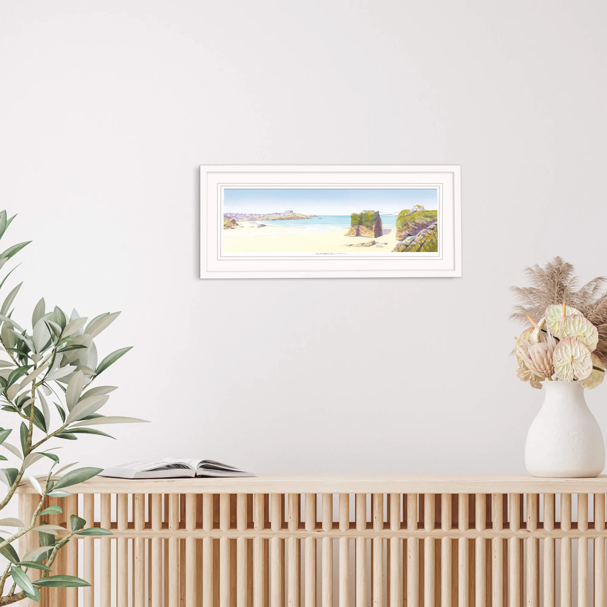 Newquay|Cornwall*Whistlefish Towan Beach Framed Print