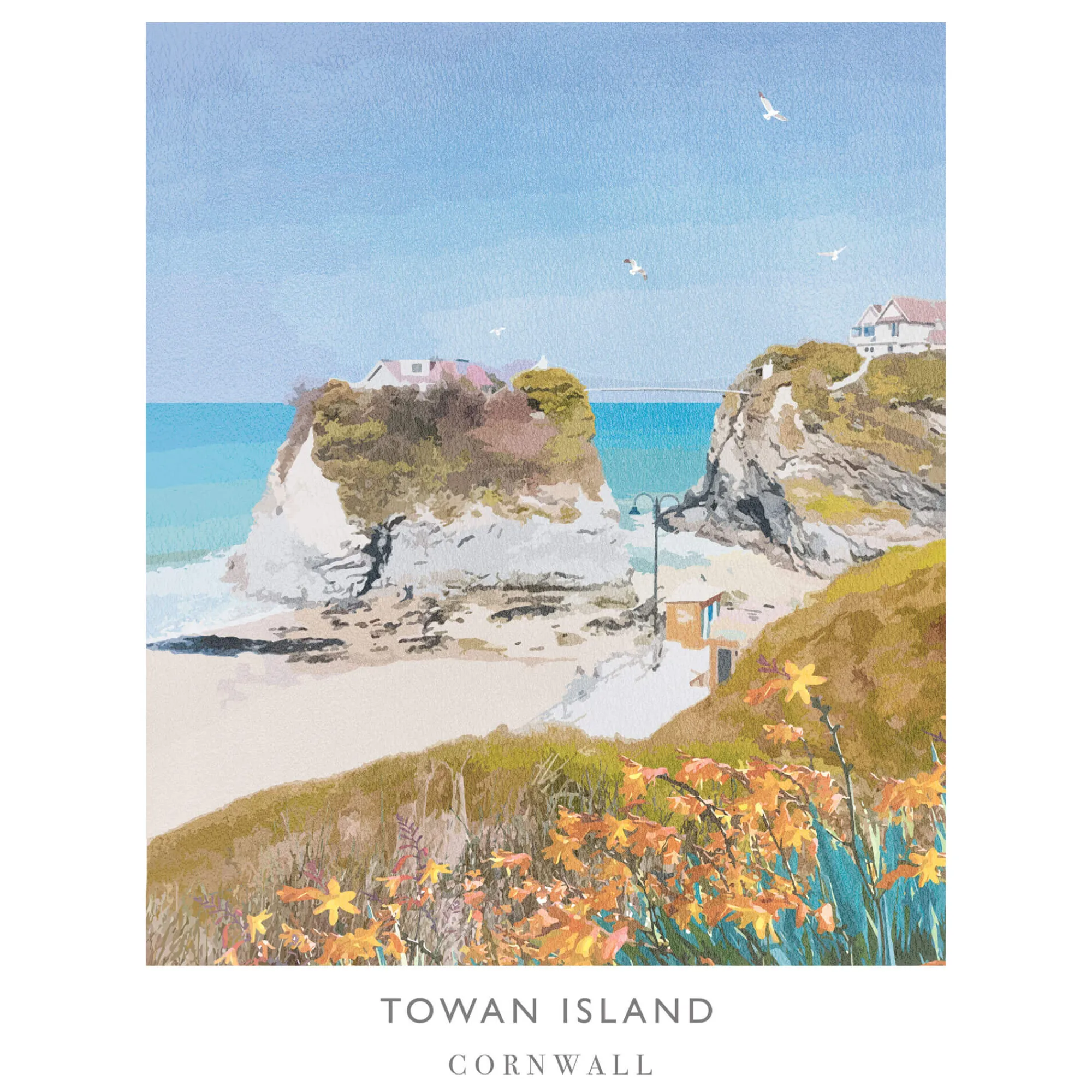 Unframed Prints*Whistlefish Towan Island Art Print