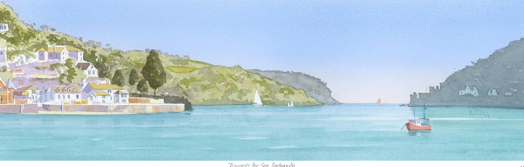 Unframed Prints*Whistlefish Towards The Sea Dartmouth Print