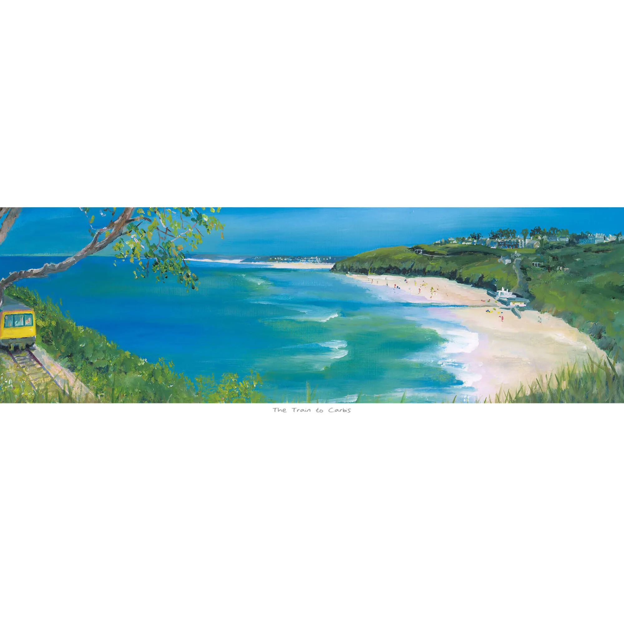 Unframed Prints*Whistlefish Train To Carbis Art Print