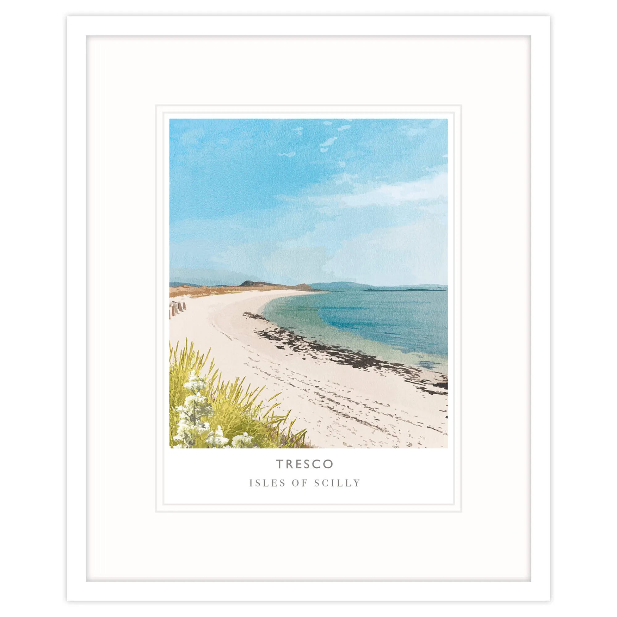 Travel|Framed Prints*Whistlefish Tresco Isles Of Scilly Framed Print
